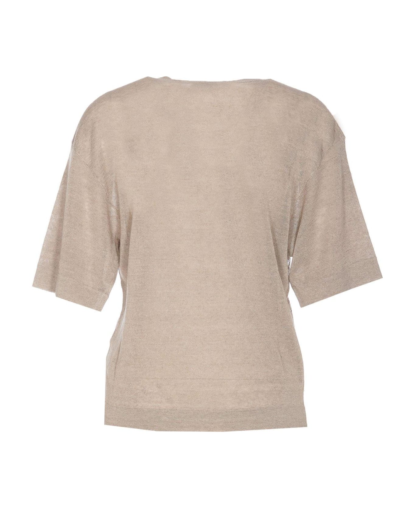 Brunello Cucinelli Crewneck Knitted Top - Lessive` トップス