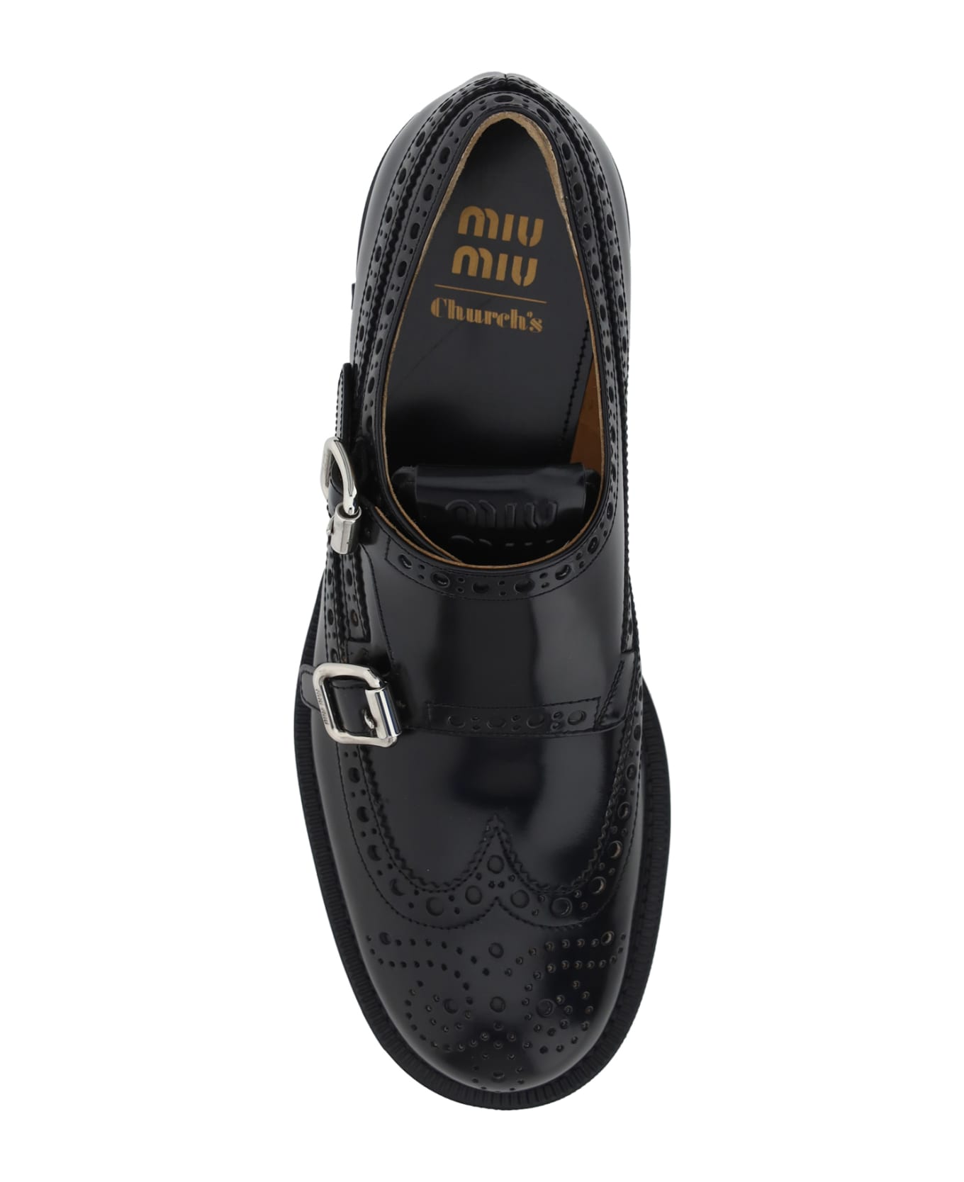 Miu Miu Church Shoes - Black