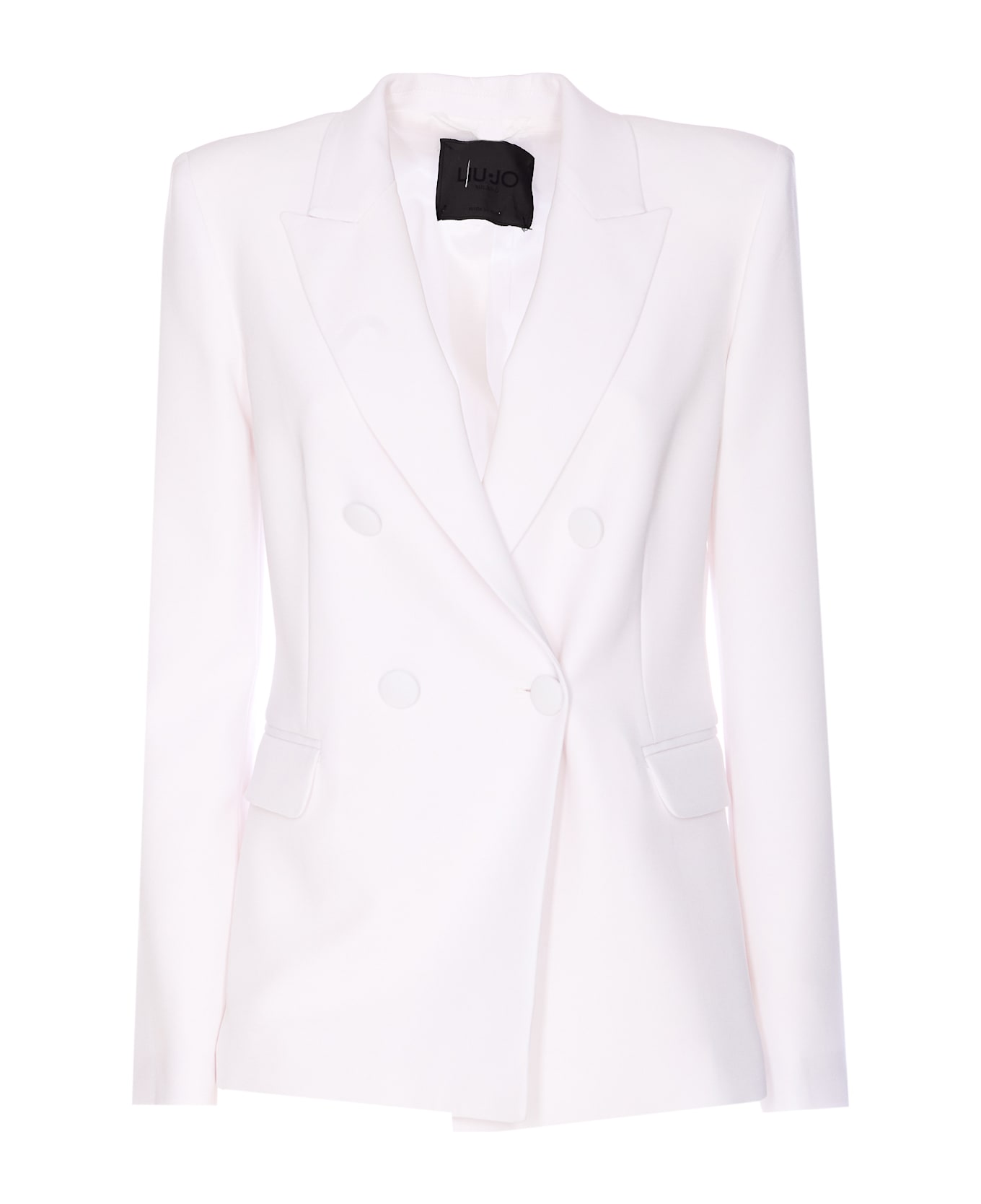Liu-Jo Double Breasted Jacket - White