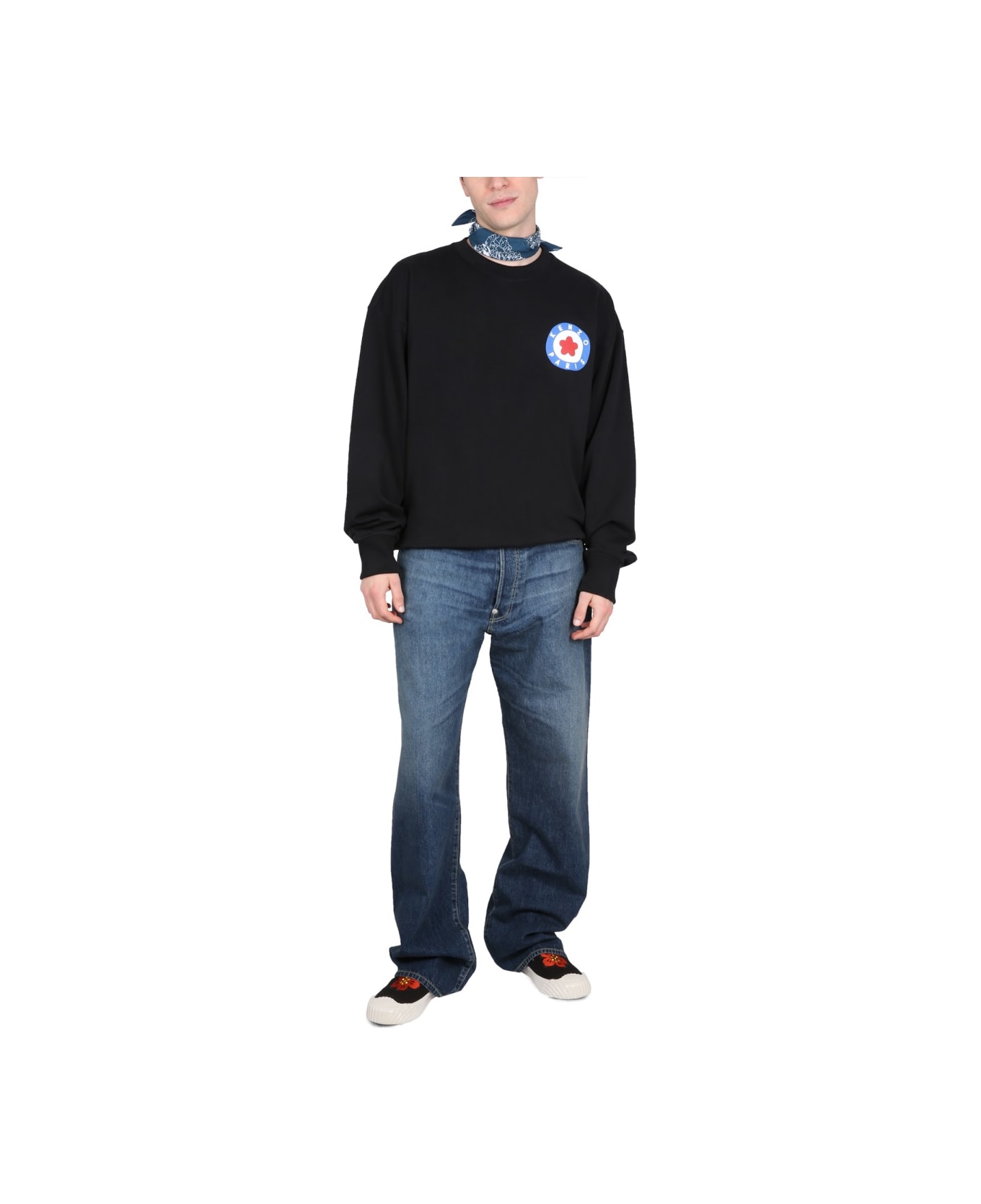 Kenzo Crewneck Sweatshirt With Target - BLACK
