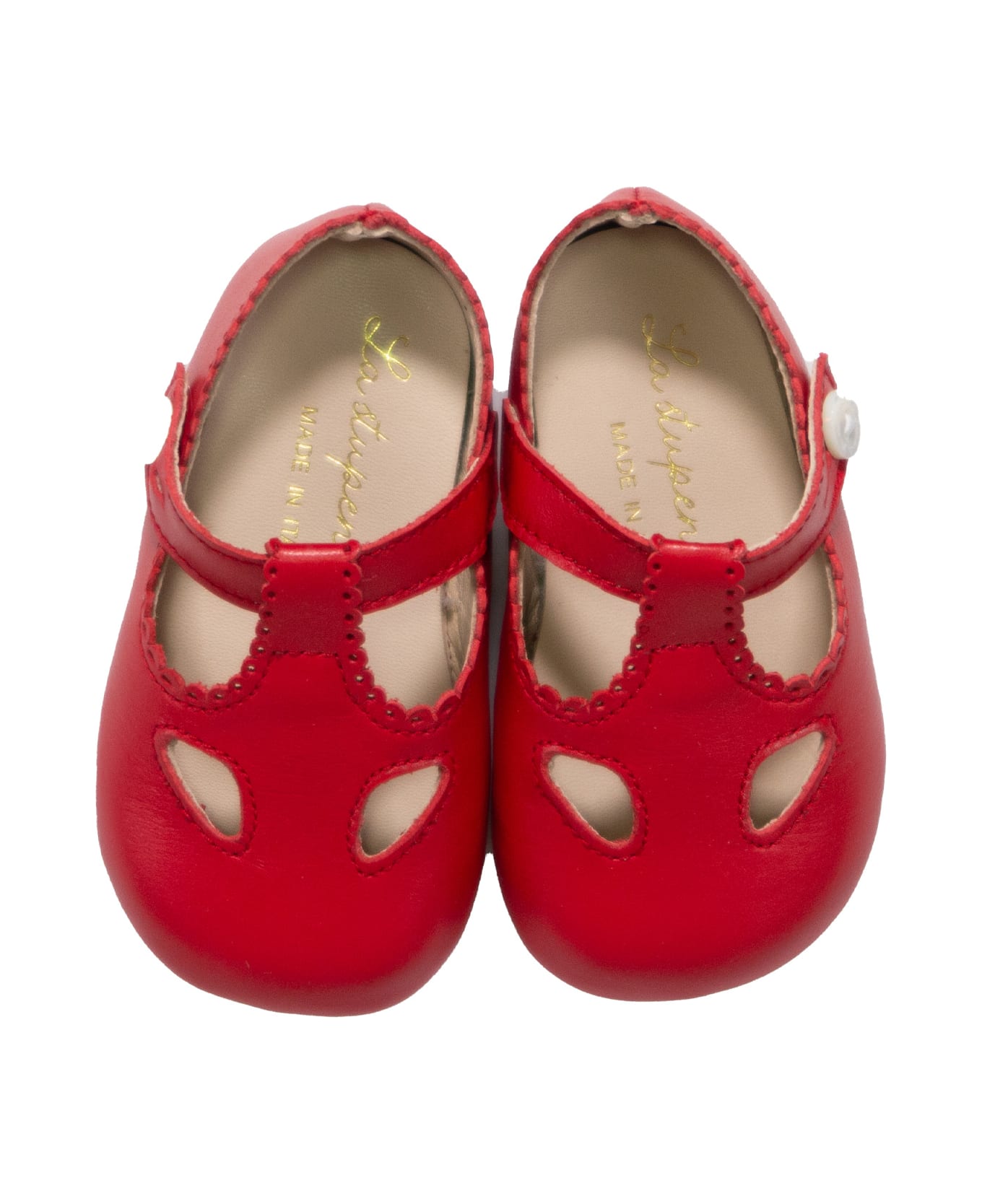 La stupenderia Leather Shoes - Red シューズ