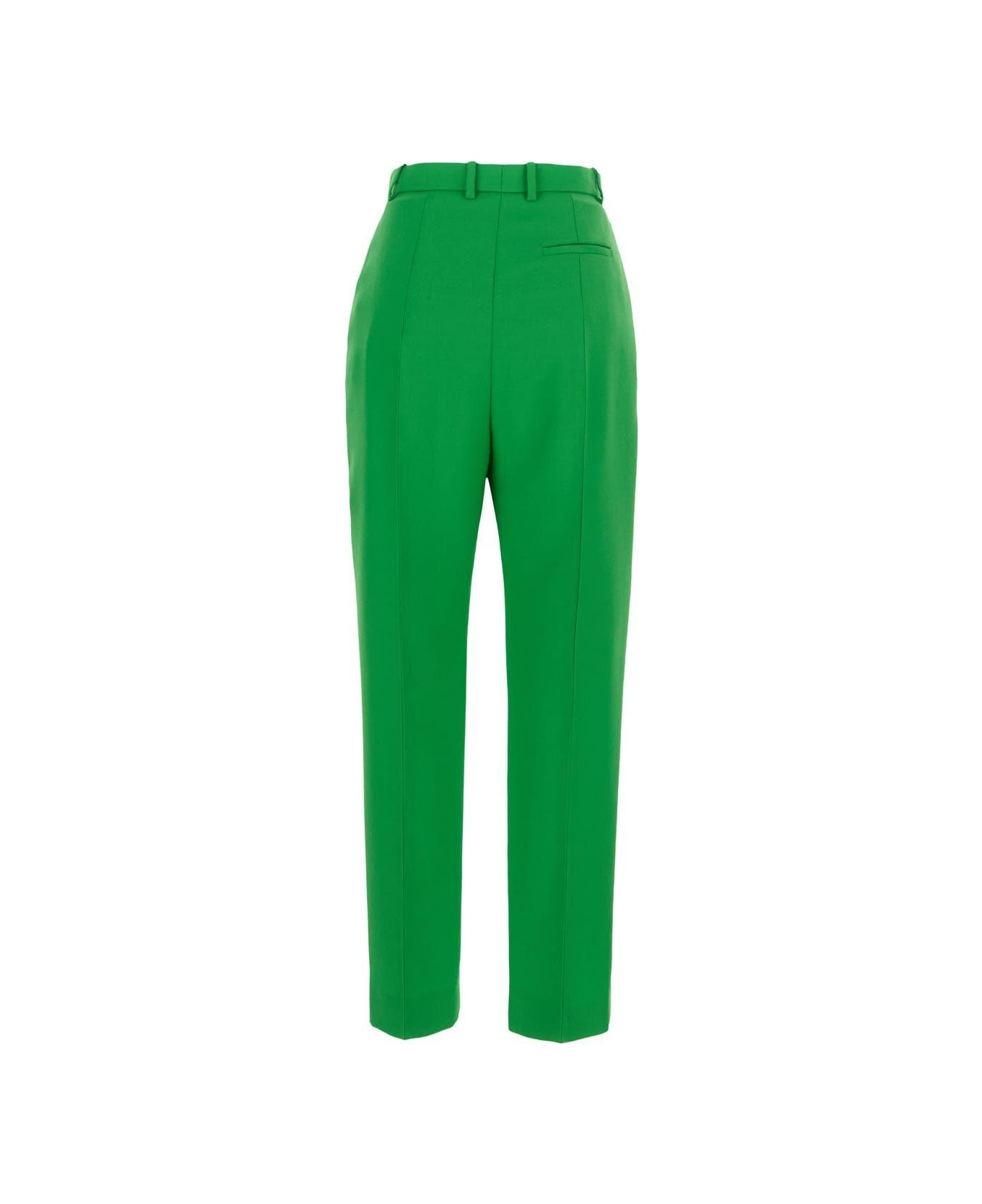 Alexander McQueen Green Wool Tailored Trousers - Green
