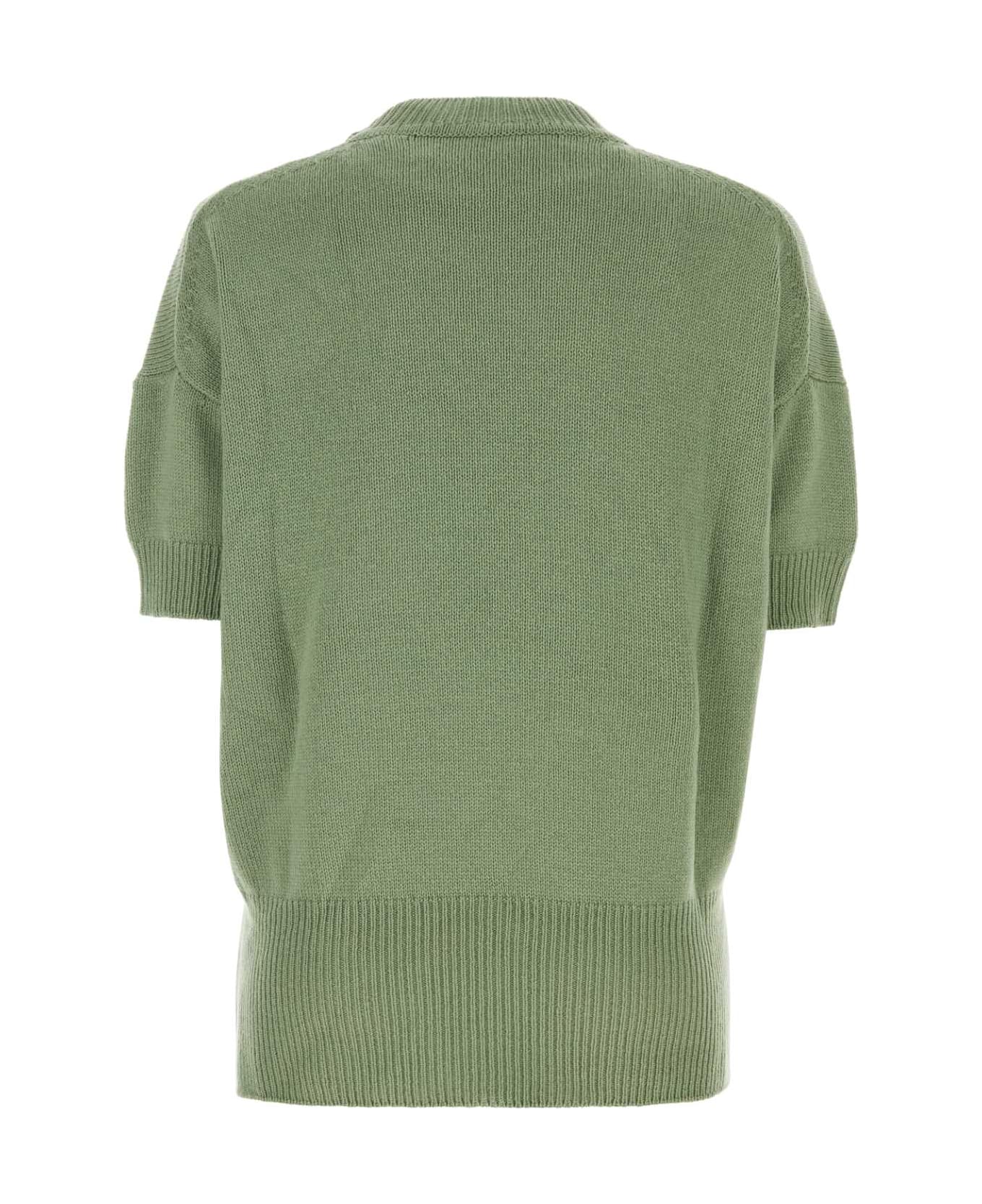 Jil Sander Pastel Green Wool Sweater - 329 フリース