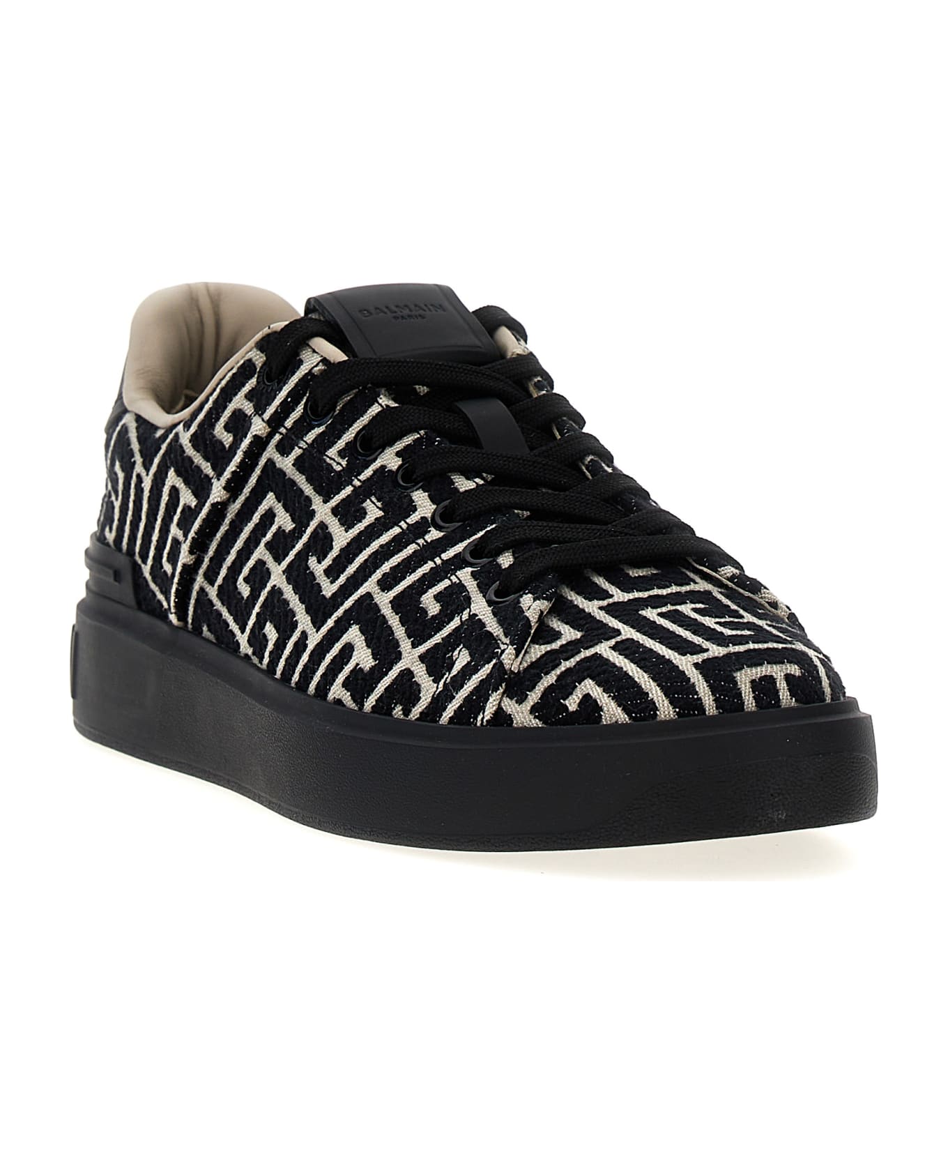Balmain B-court Sneaker - White/Black