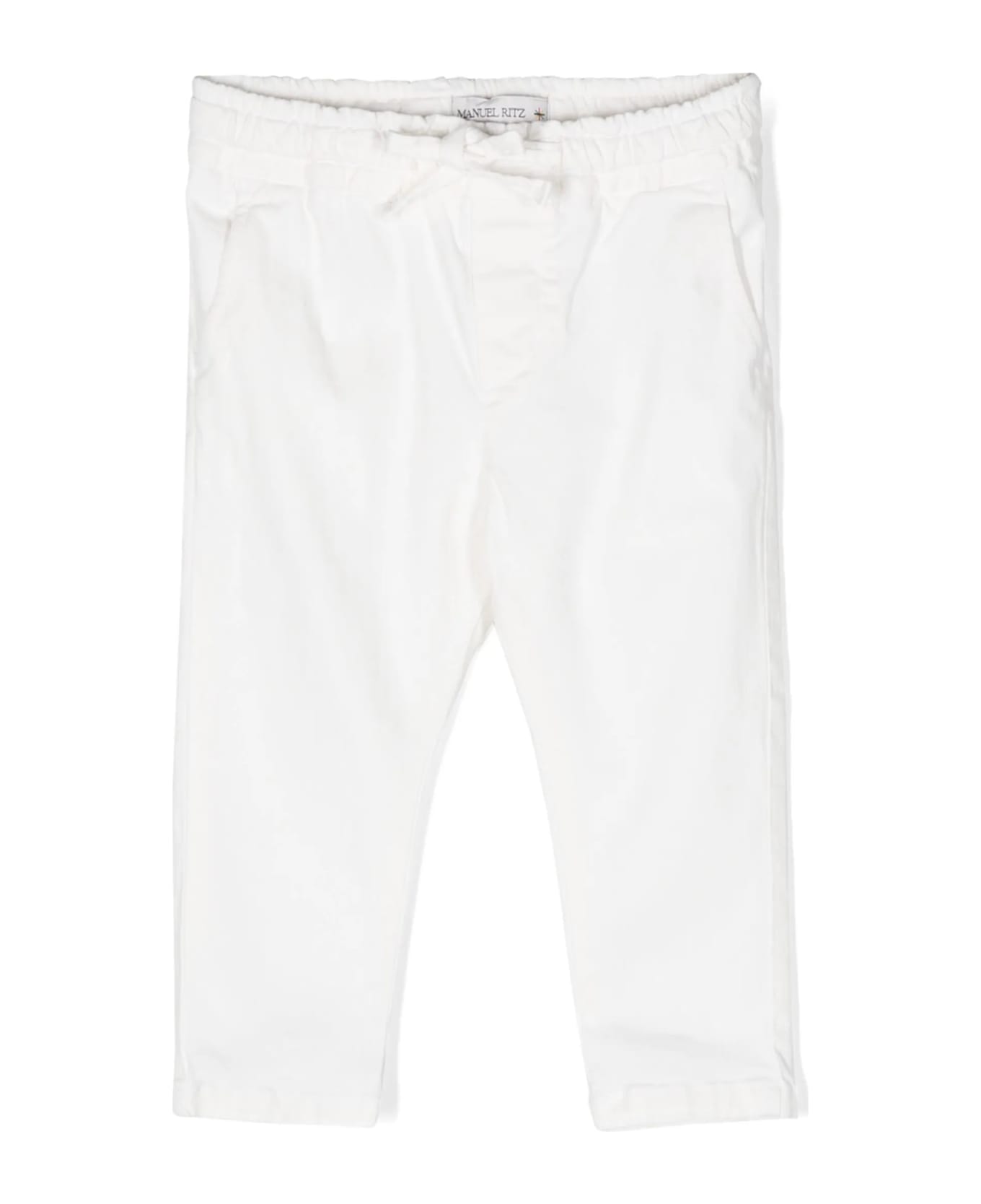 Manuel Ritz Drawstring Trousers - White