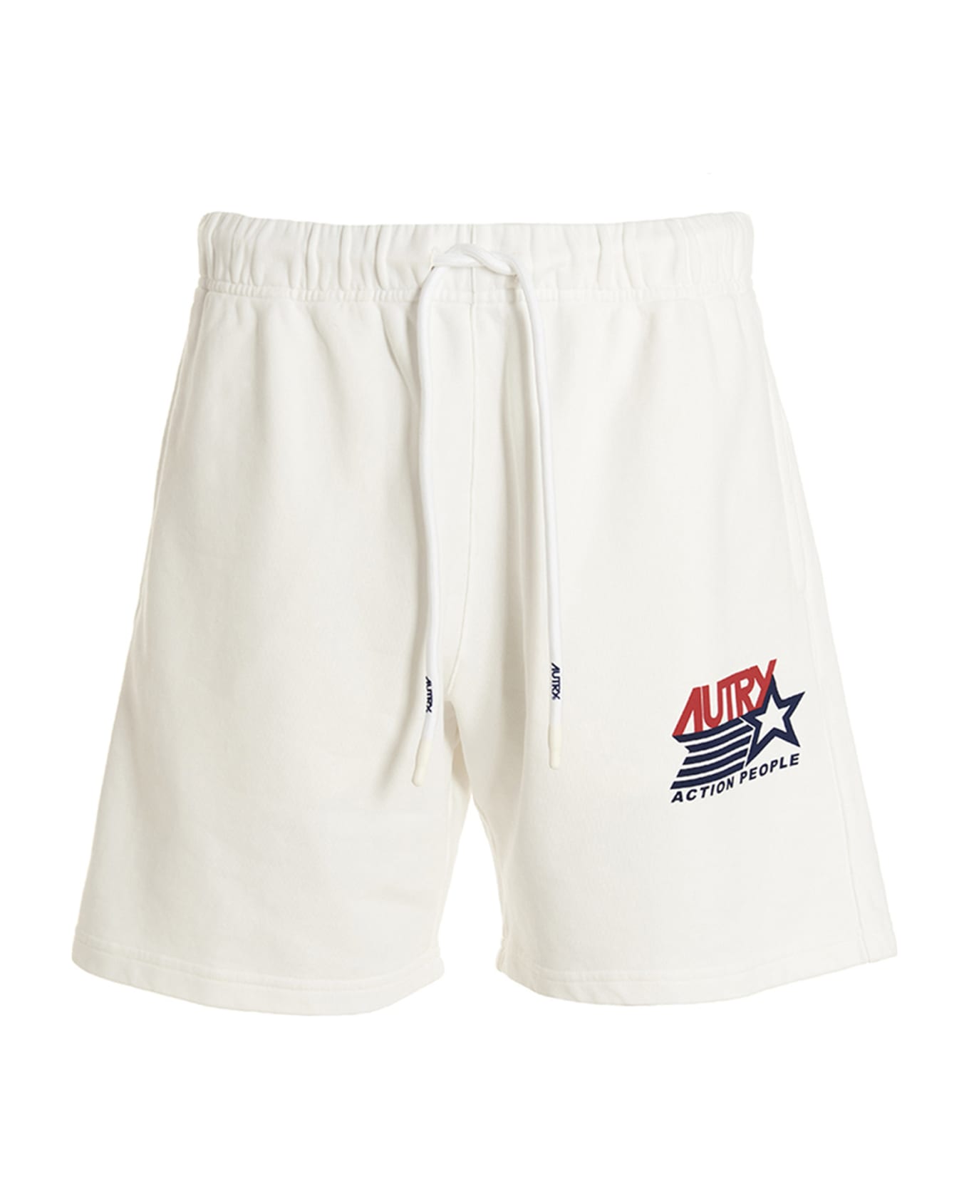 Autry Logo Bermuda Shorts - WHITE