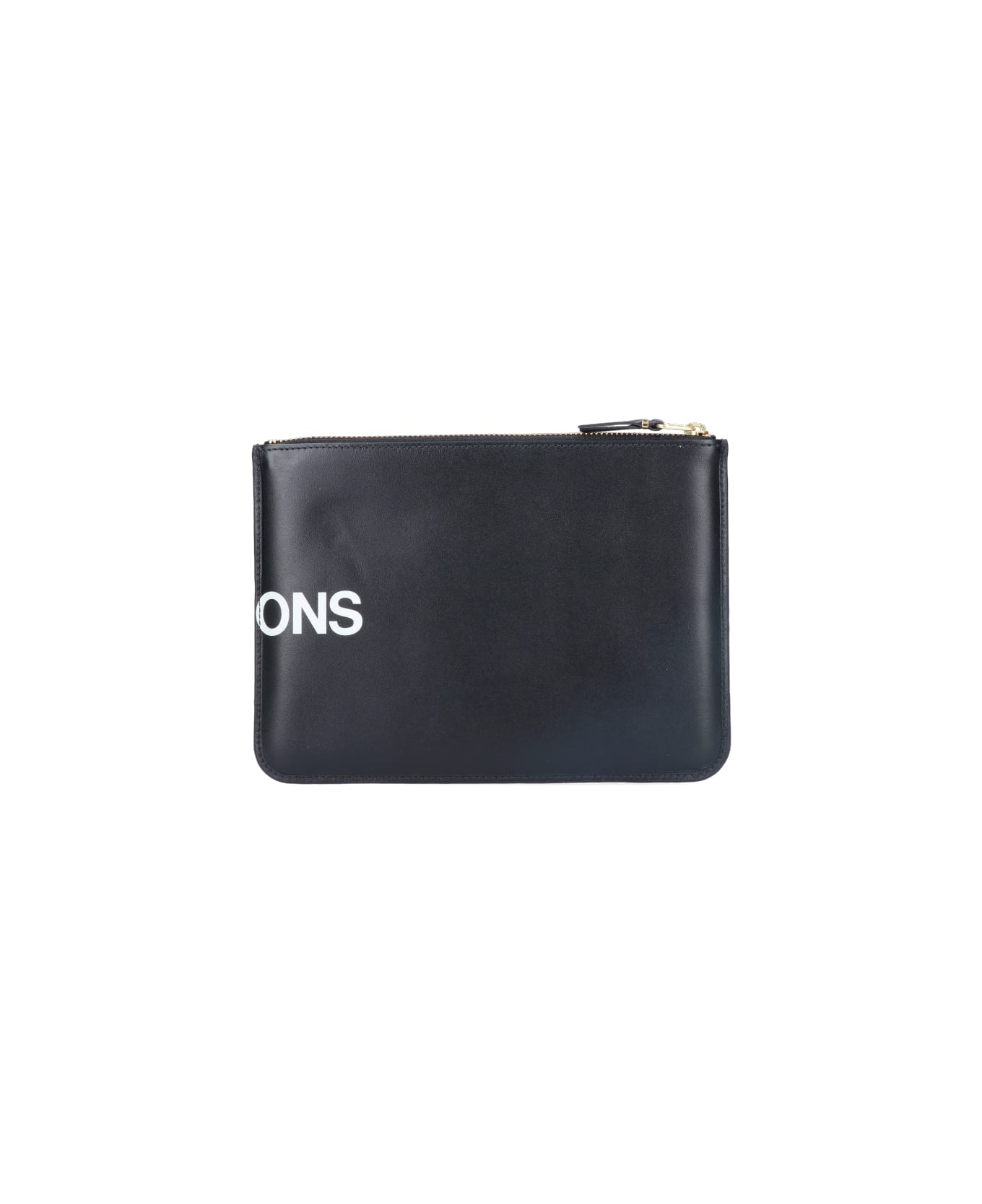 Comme des Garçons Wallet 'huge Logo' pouch - Black  