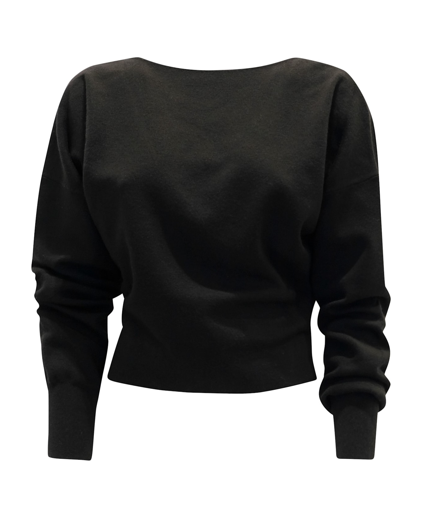 Parosh Lime24 Black Sweater - BLACK