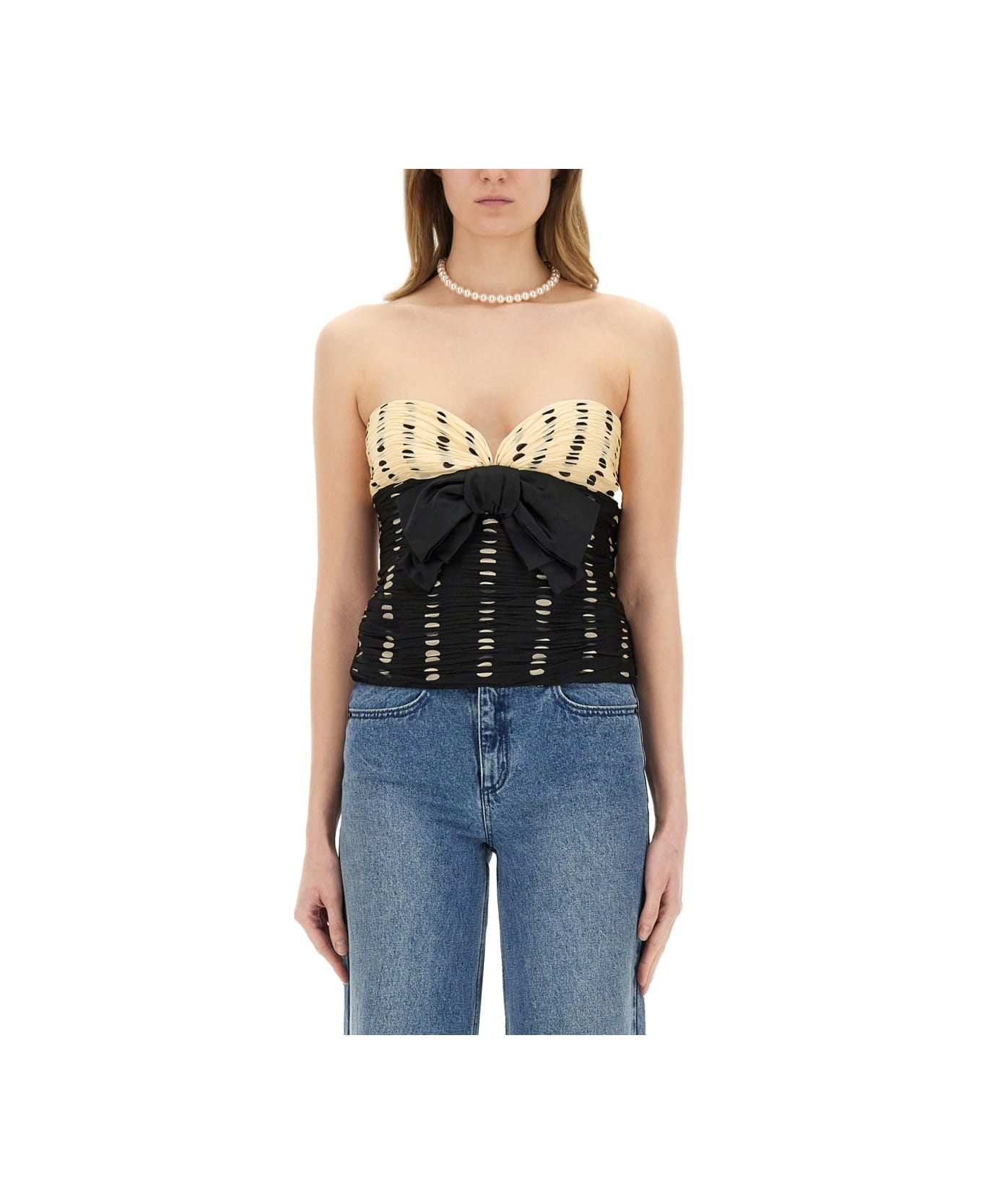 Plusdepois Print Chiffon Top