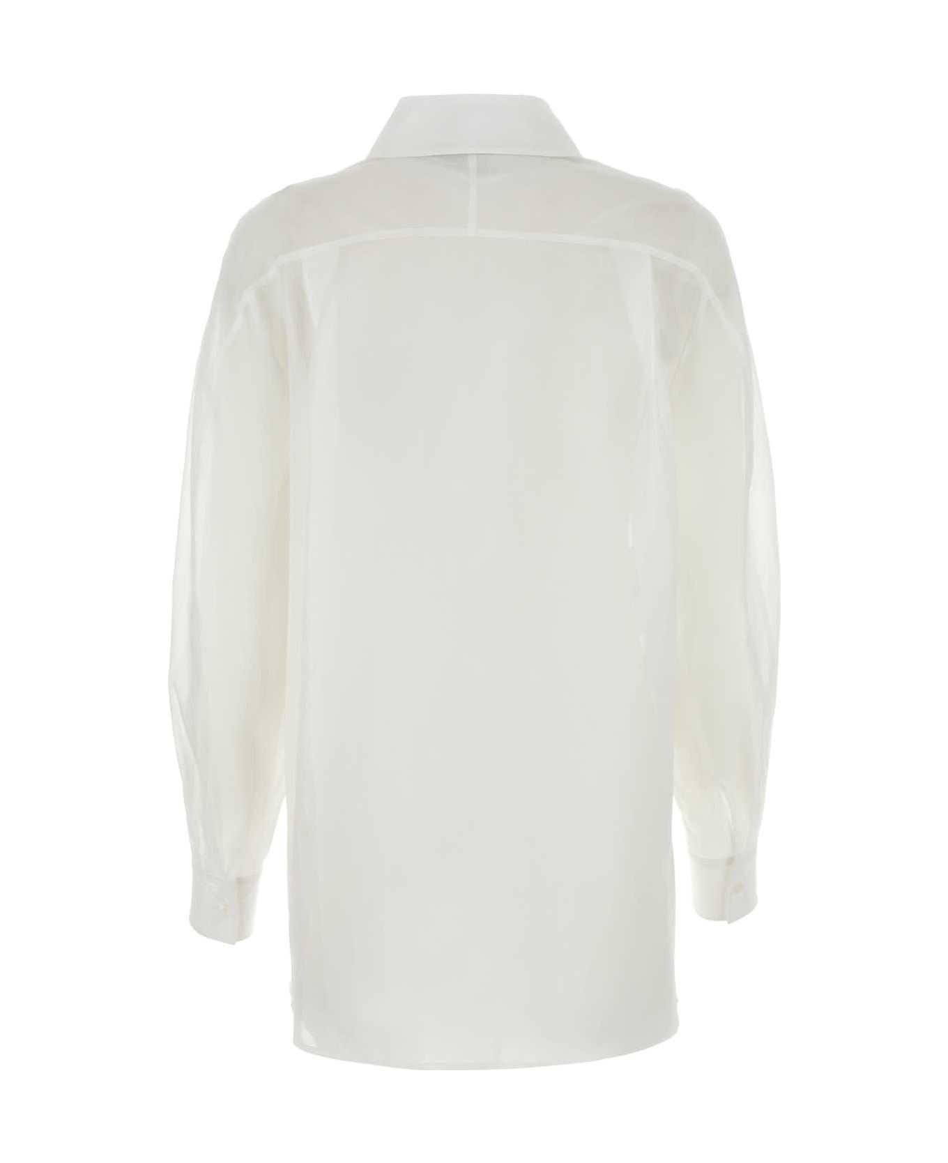 Alberta Ferretti White Cotton Shirt - BIANCO