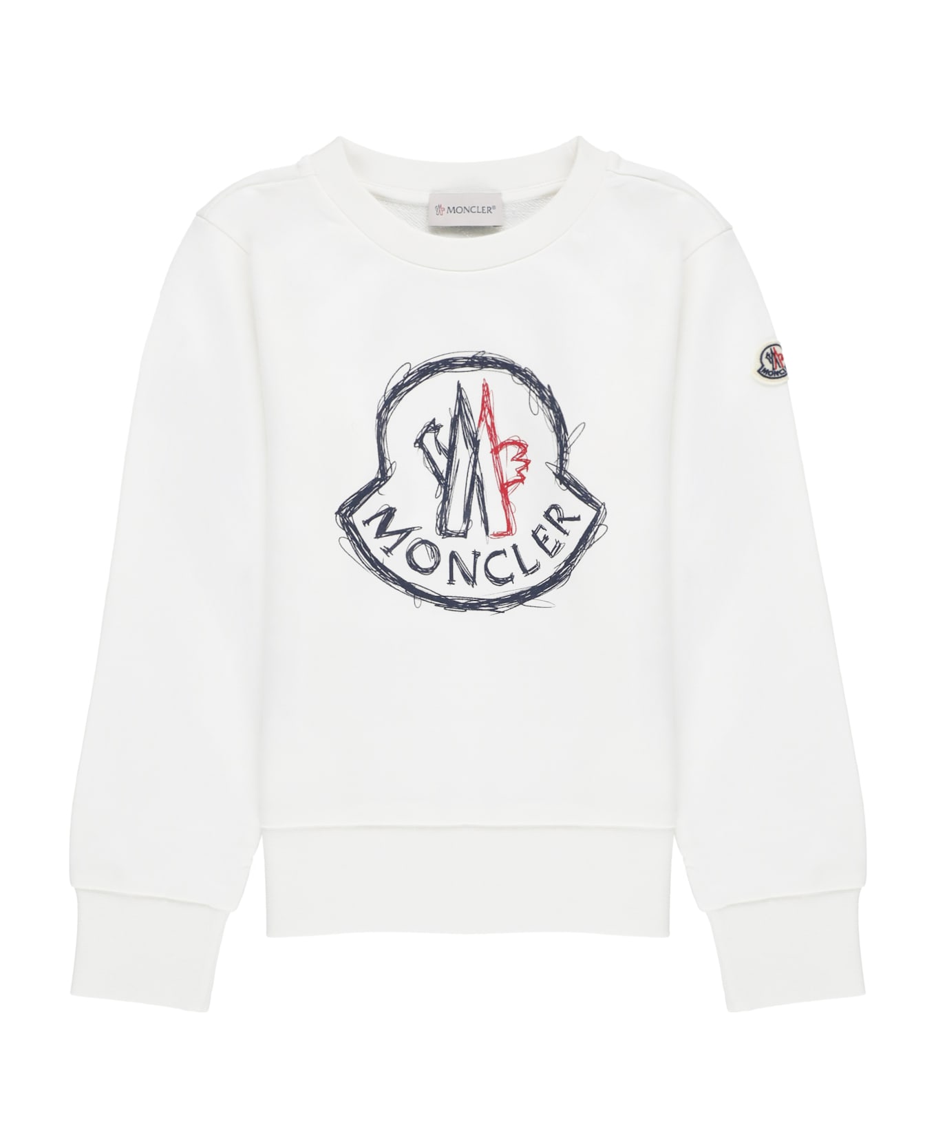 Moncler Sweatshirt With Print - White