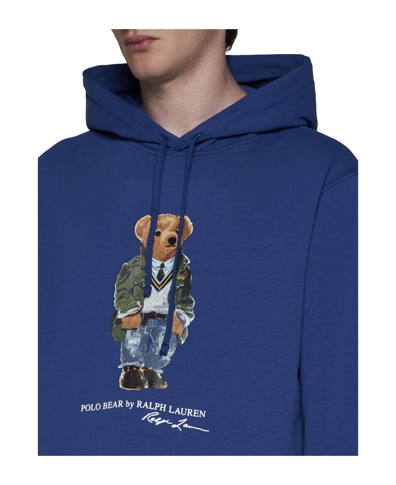 Polo Ralph Lauren Blue Cotton Sweatshirt - Sp24 beach royal hrtg bear フリース