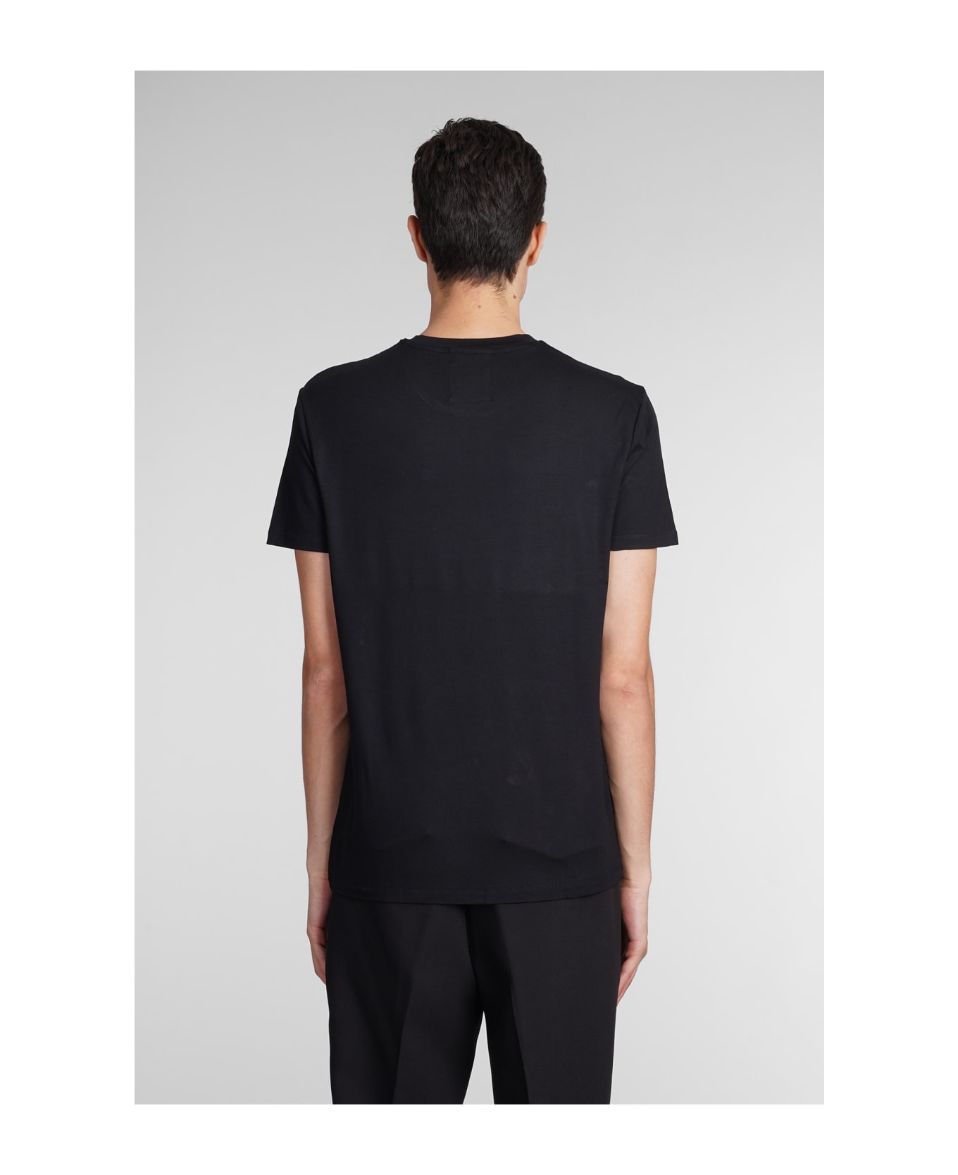 Emporio Armani T-shirt In Black Viscose - black