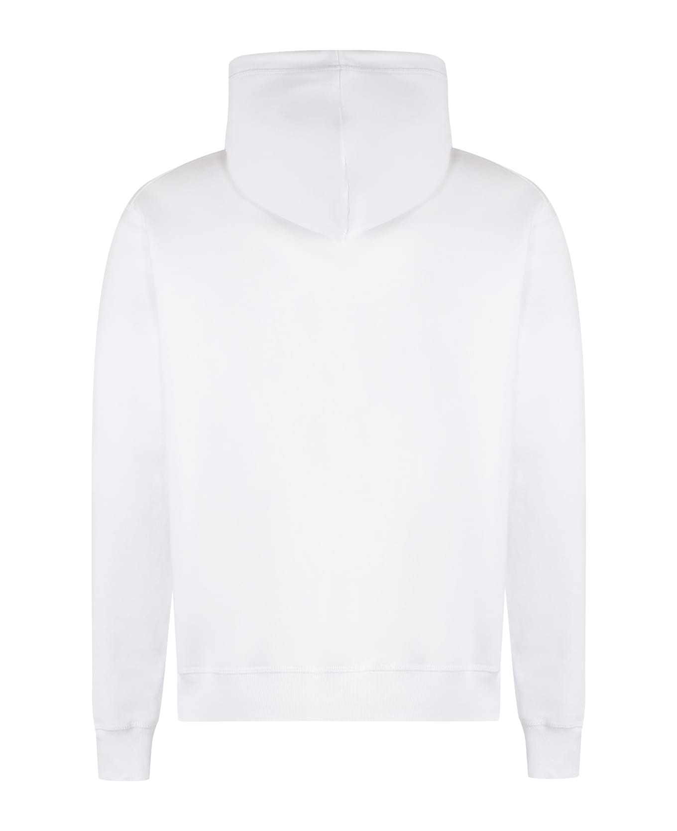 Dsquared2 Cotton Hooded Sweatshirt - White