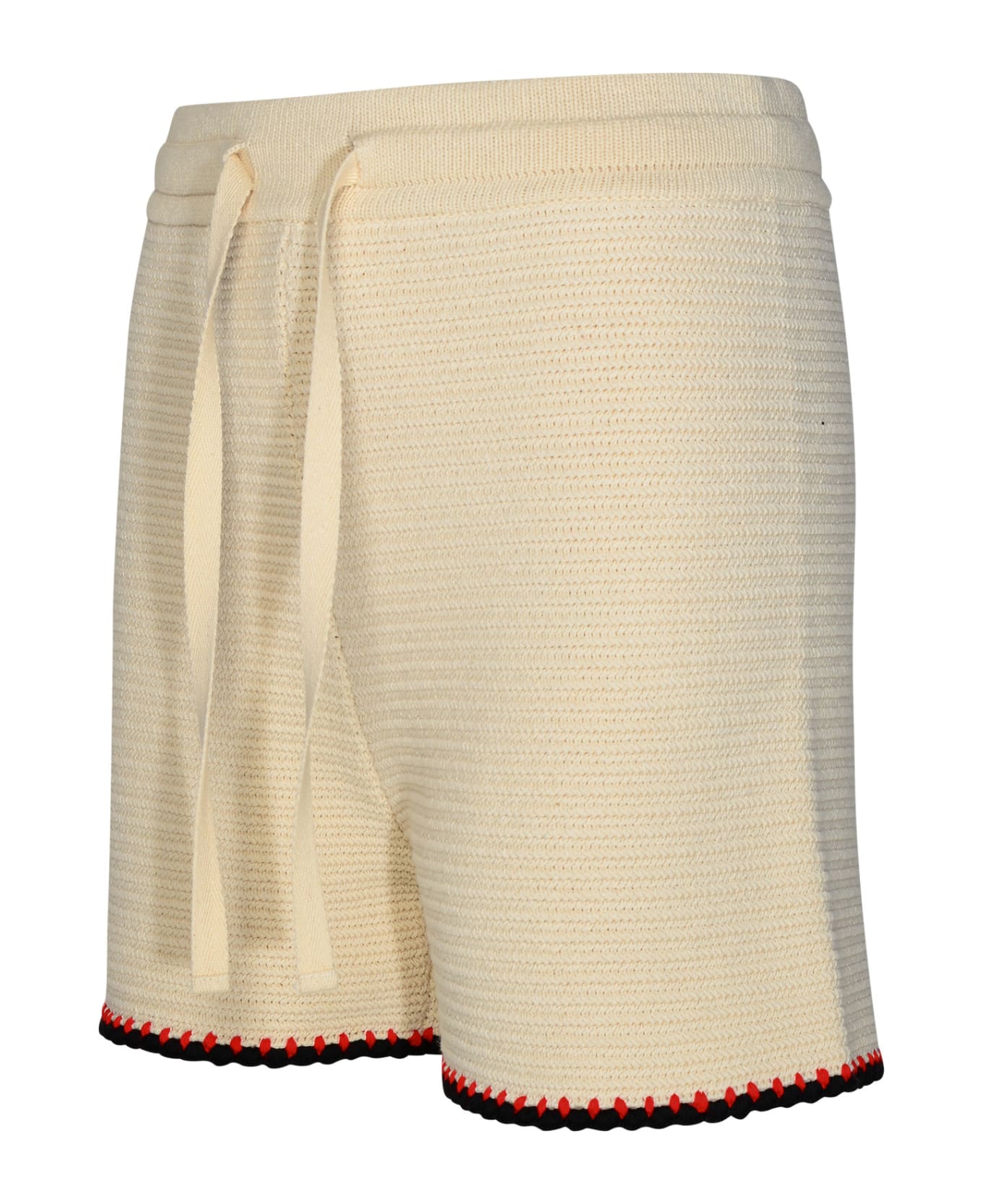 Jil Sander Cream Cotton Shorts - Cream