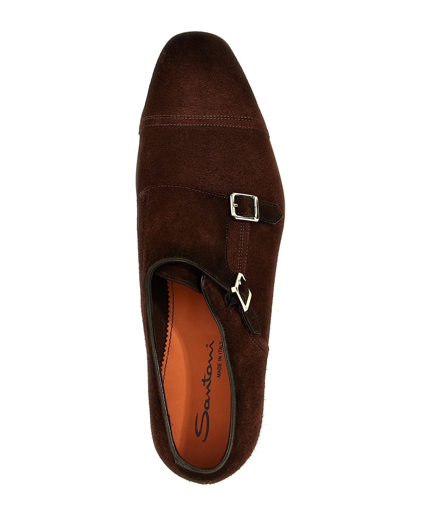 Santoni Double Buckle 
alex
 - Brown