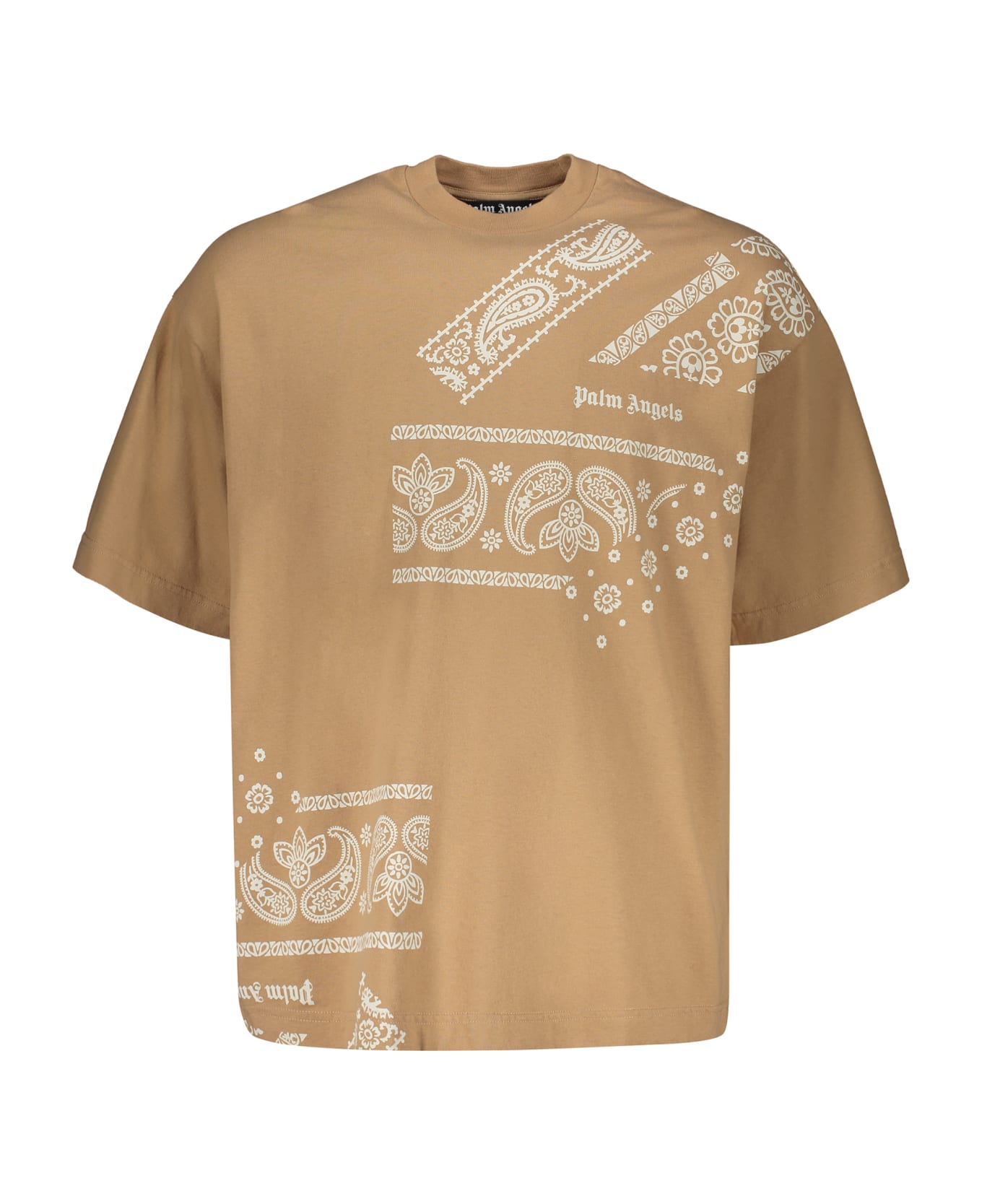 Palm Angels Cotton T-shirt - Beige