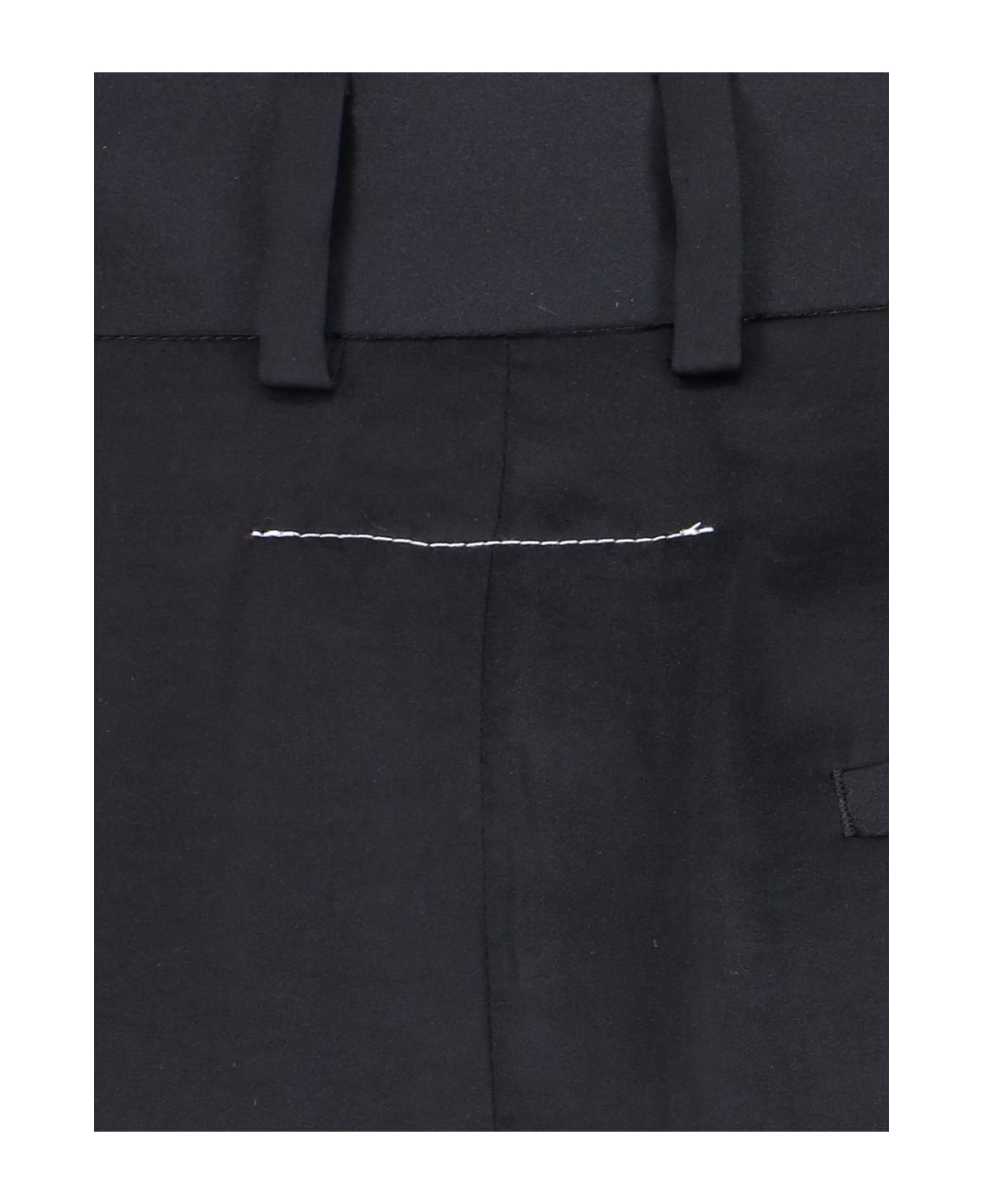 MM6 Maison Margiela Crinckle Maxi Skirt - Black