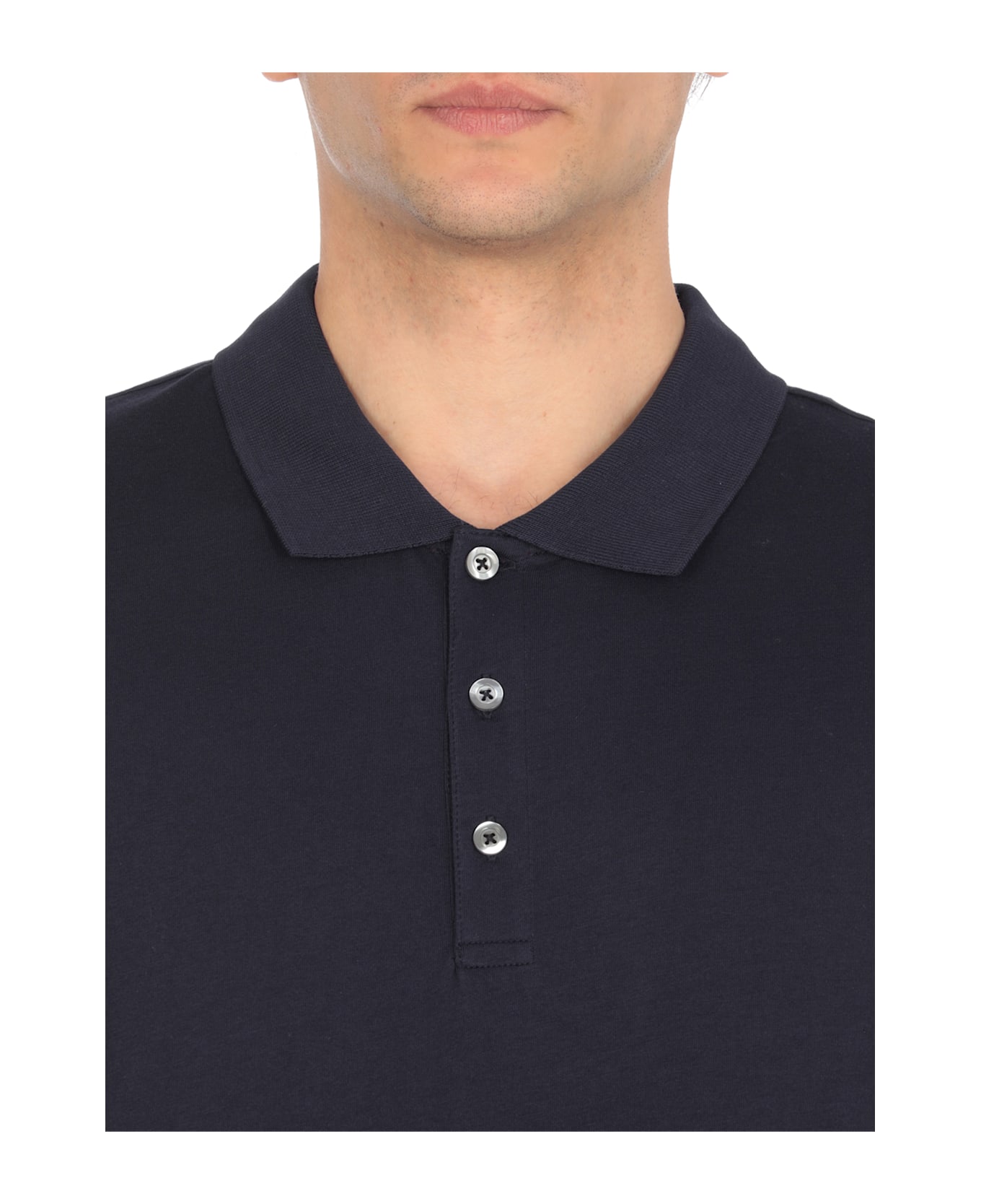 Fay Cotton Polo Shirt - Blue