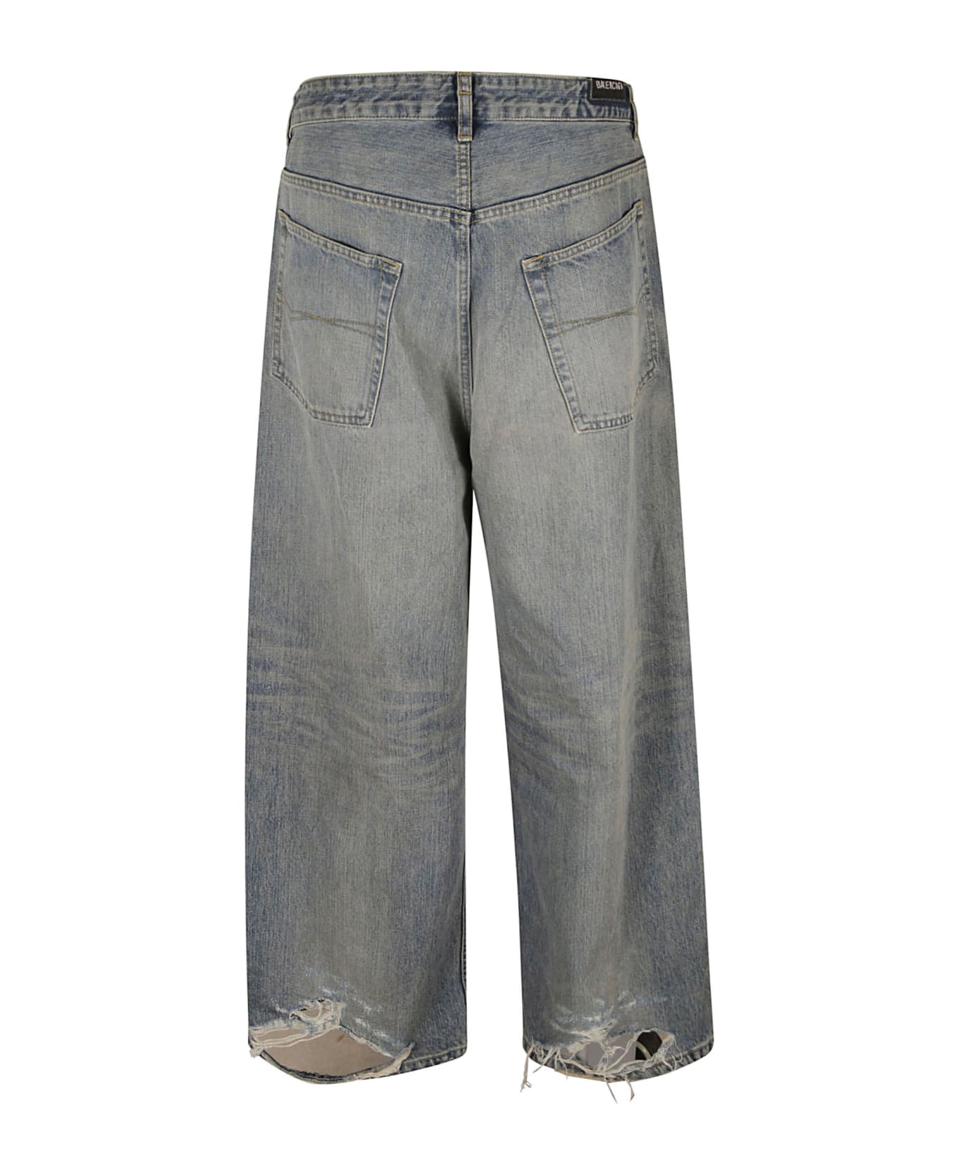 Balenciaga Baggy Cropped Jeans - Outback Bllue デニム
