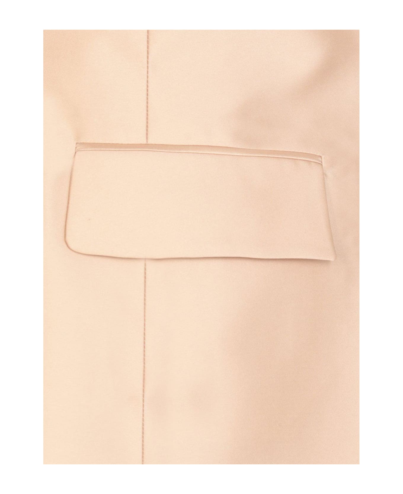 Alberta Ferretti Mikado Cocktail Satin Jacket - Ivory