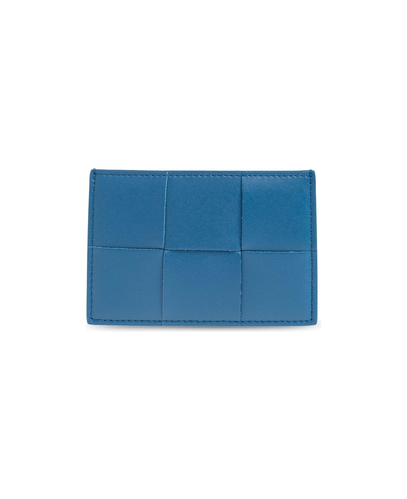 Bottega Veneta Signature Weave Card Holder - LIGHT BLUE 財布
