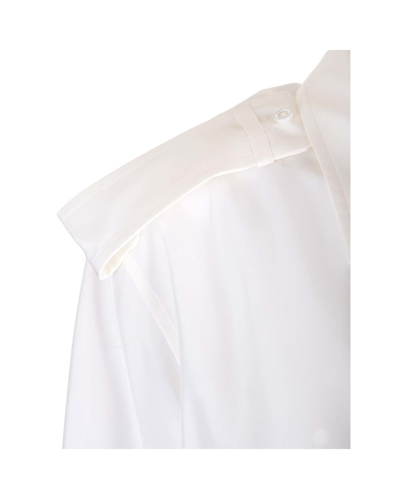 Burberry White Silk Shirt - WHITE シャツ