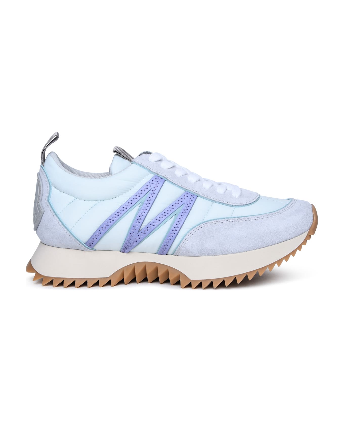 Moncler 'pacey' Sneakers In Light Blue Polyamide - Light Blue