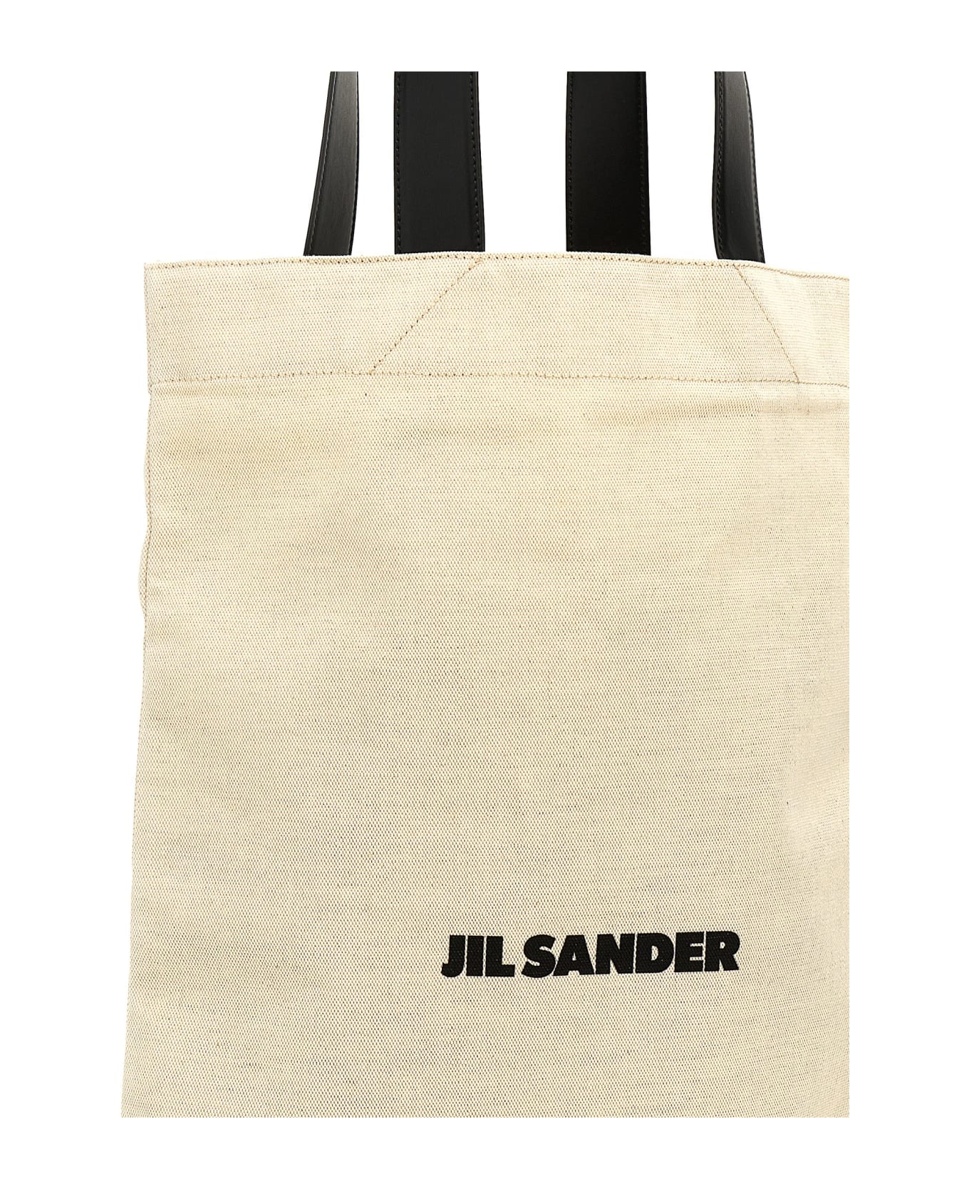 Jil Sander 'flat Shopper' Large Shopping Bag - White/Black