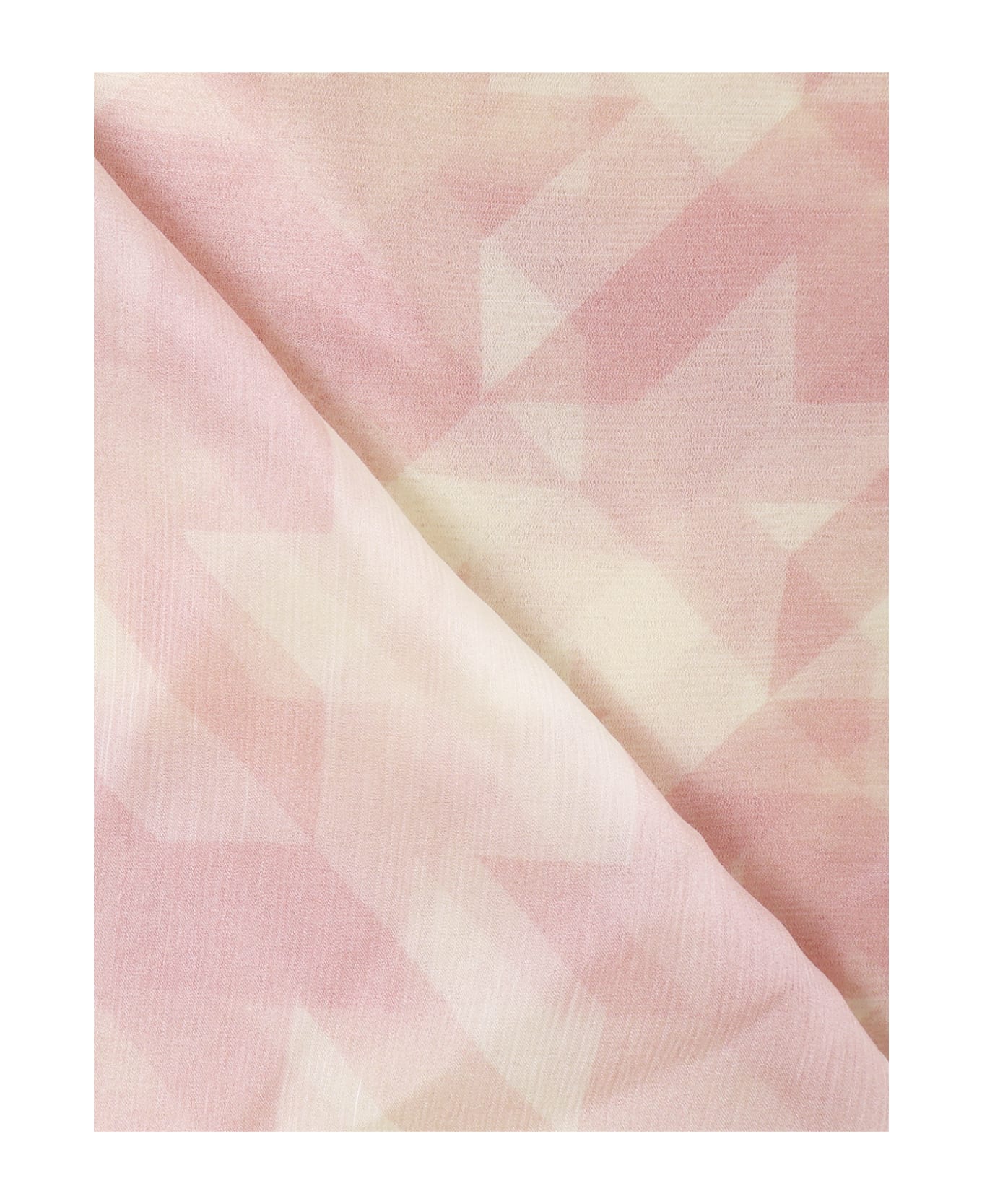 Burberry Silk Scarf With Houndstooth Pattern - Blush/sherbet スカーフ