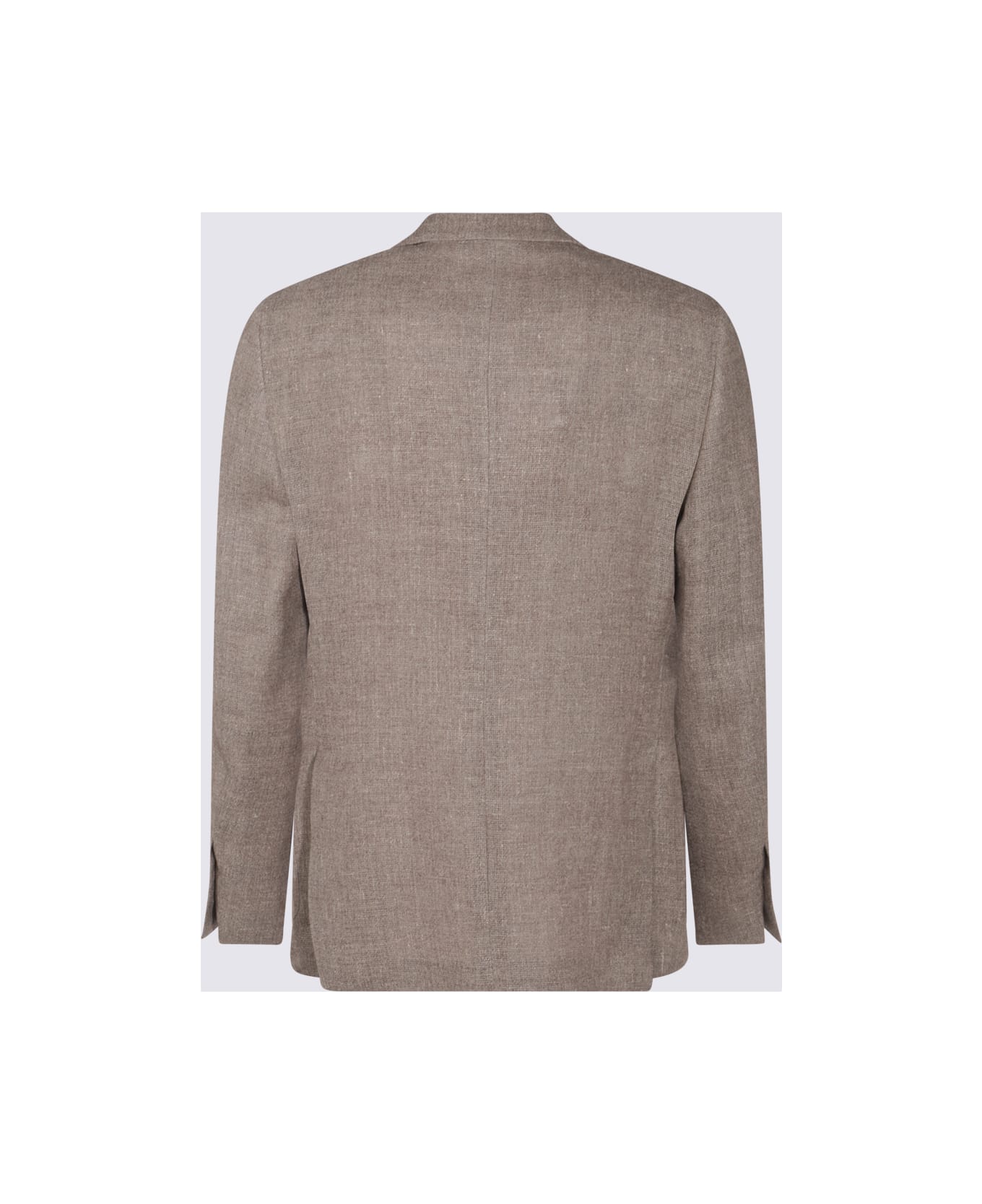 Lardini Beige Linen Blazer - TOBACCO