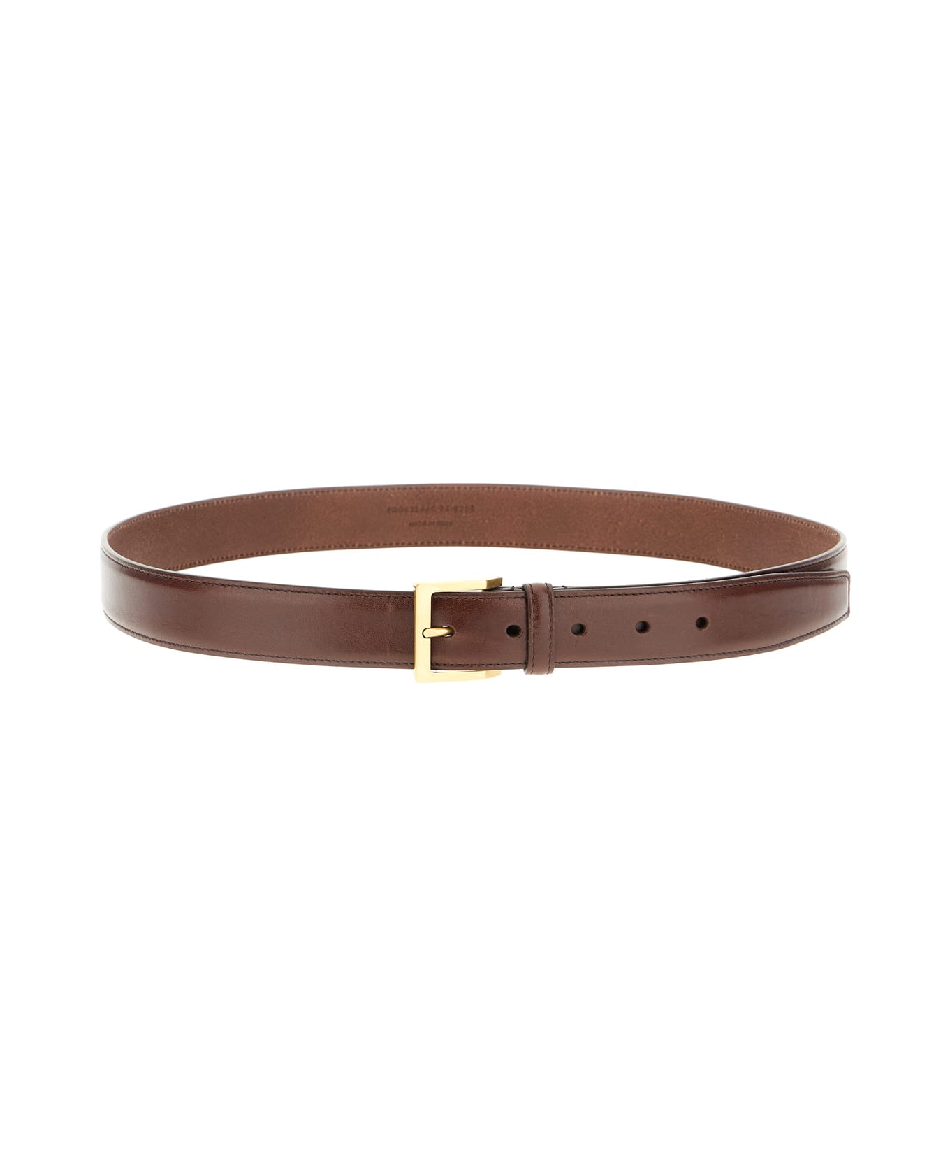 Saint Laurent Brown Leather Belt - BURNT CHOCOLATE
