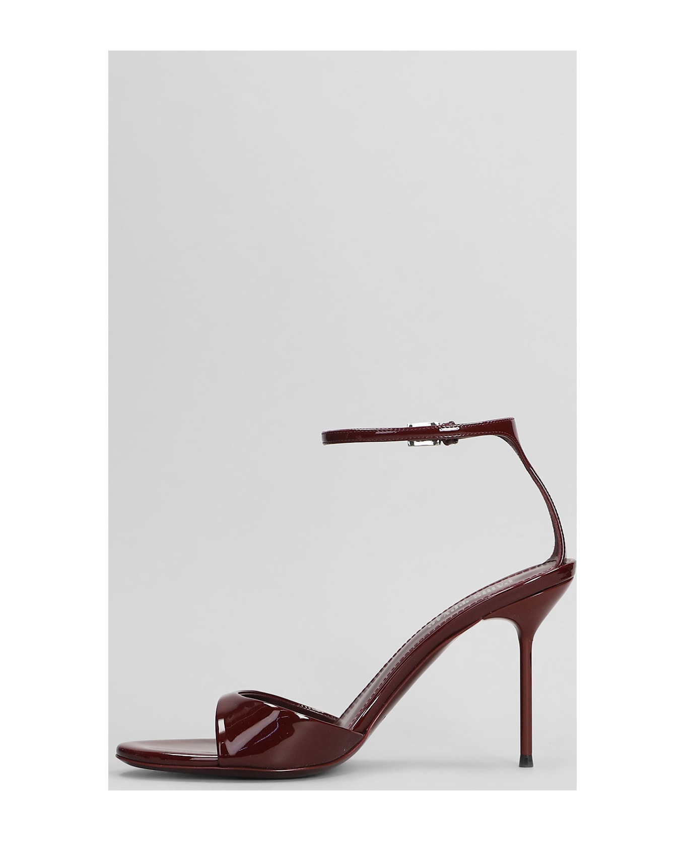 Paris Texas Lidia Sandal 90 Sandals In Bordeaux Patent Leather - bordeaux