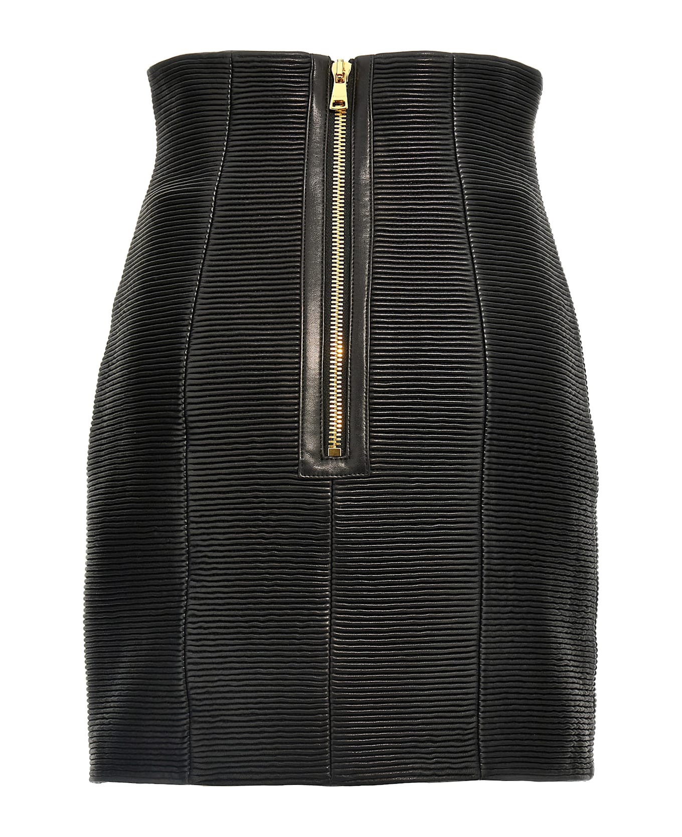 Balmain 
hw Rolled
 Skirt - Black  