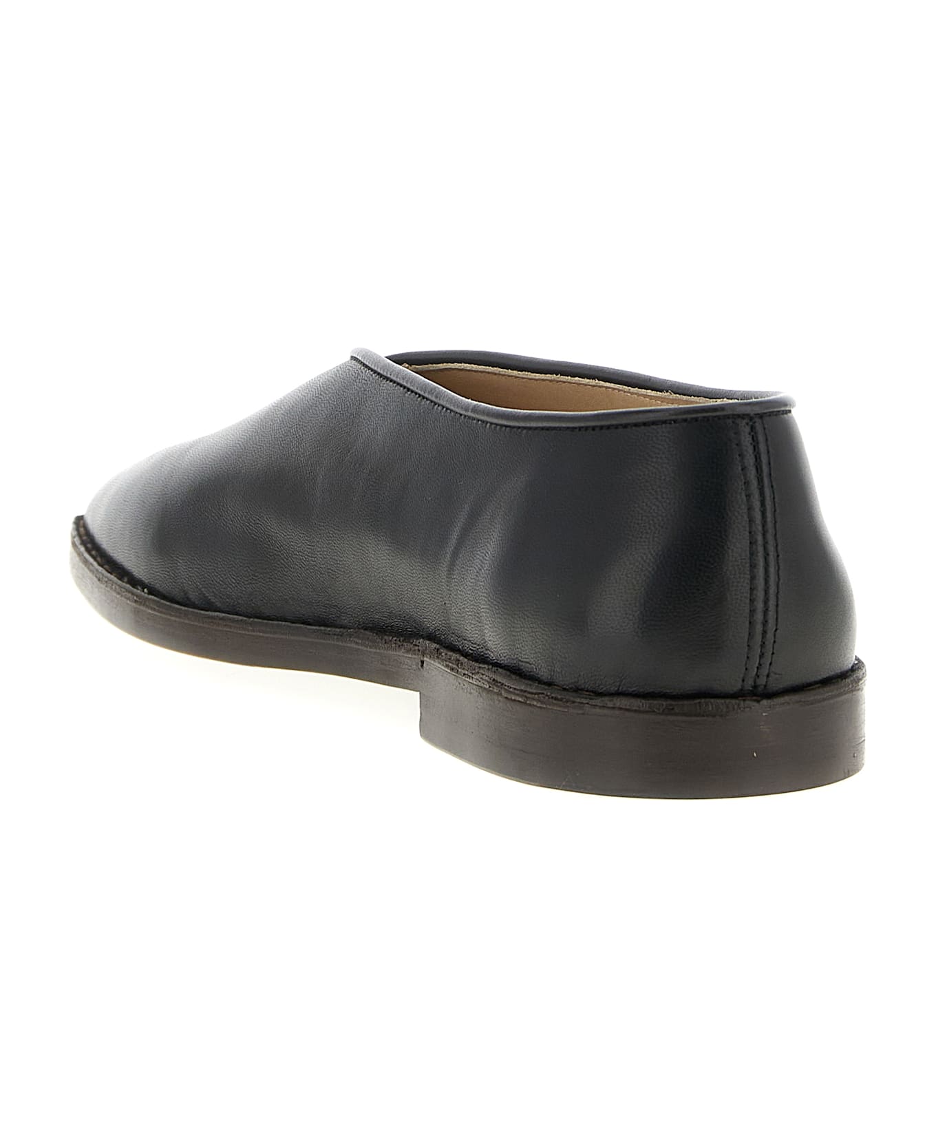 Lemaire 
flat Piped
 Slippers - Black  
