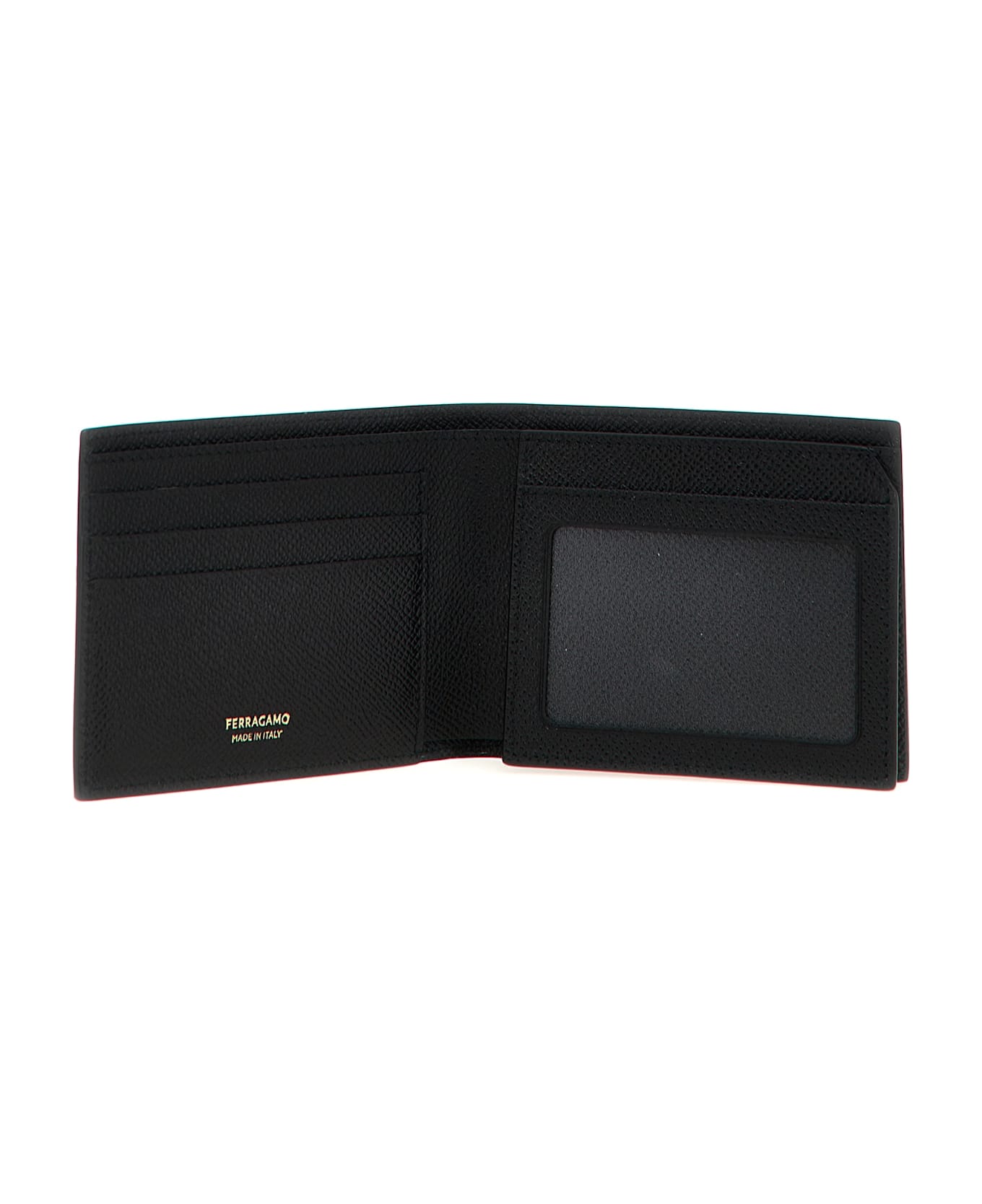 Ferragamo 
gancio
 Wallet + Card Holder Set - Black  