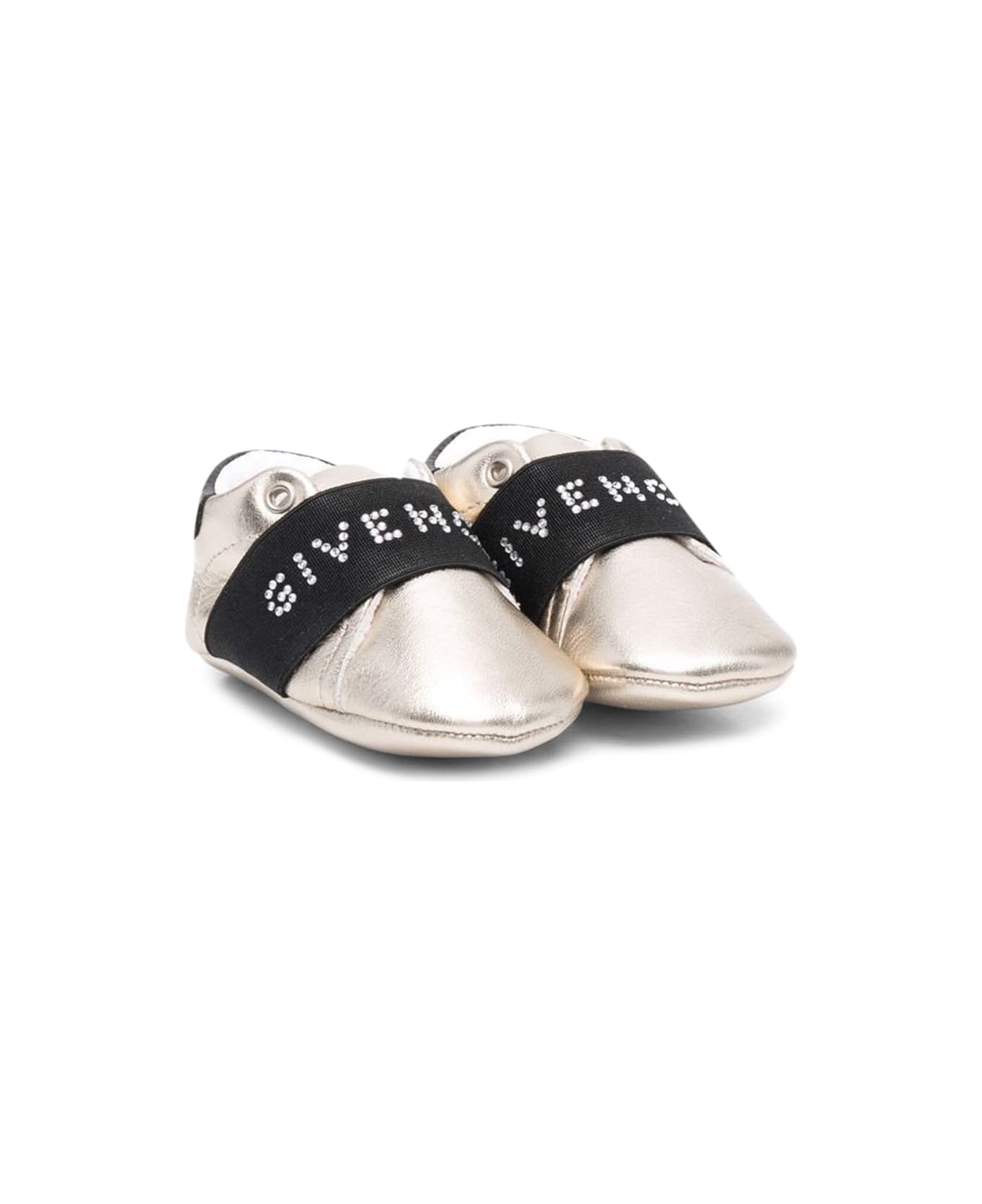 Givenchy Gold Cow Leather Slippers - GOLD