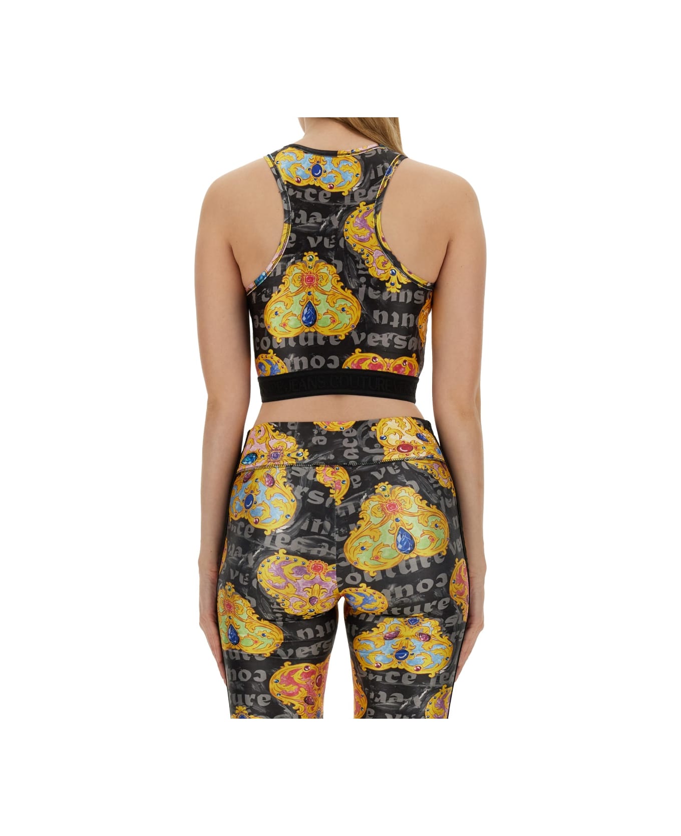 Versace Jeans Couture Top With Print - MULTICOLOR