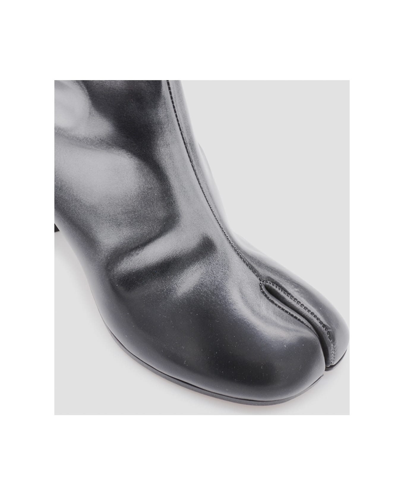 Maison Margiela Silver/black Leather Boots - SILVER/BLACK