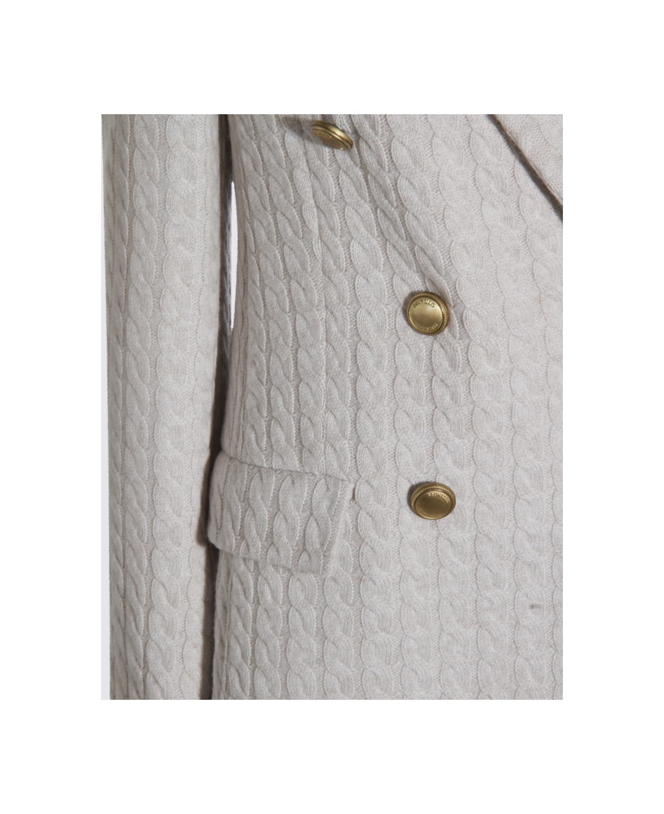 Brunello Cucinelli Light Grey Cashmere Blazer - MADRE PERLA