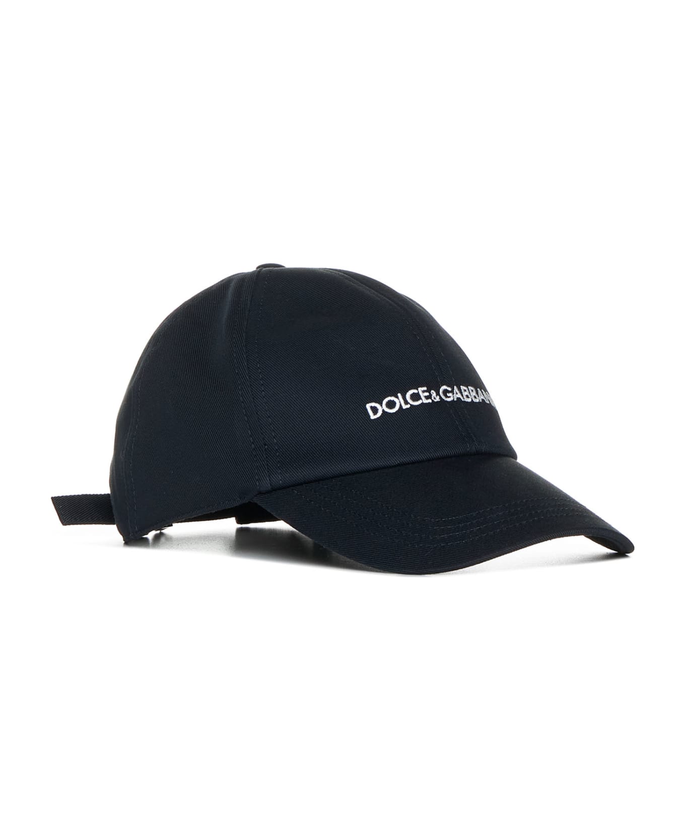 Dolce & Gabbana Logo Embroidered Baseball Cap - Black