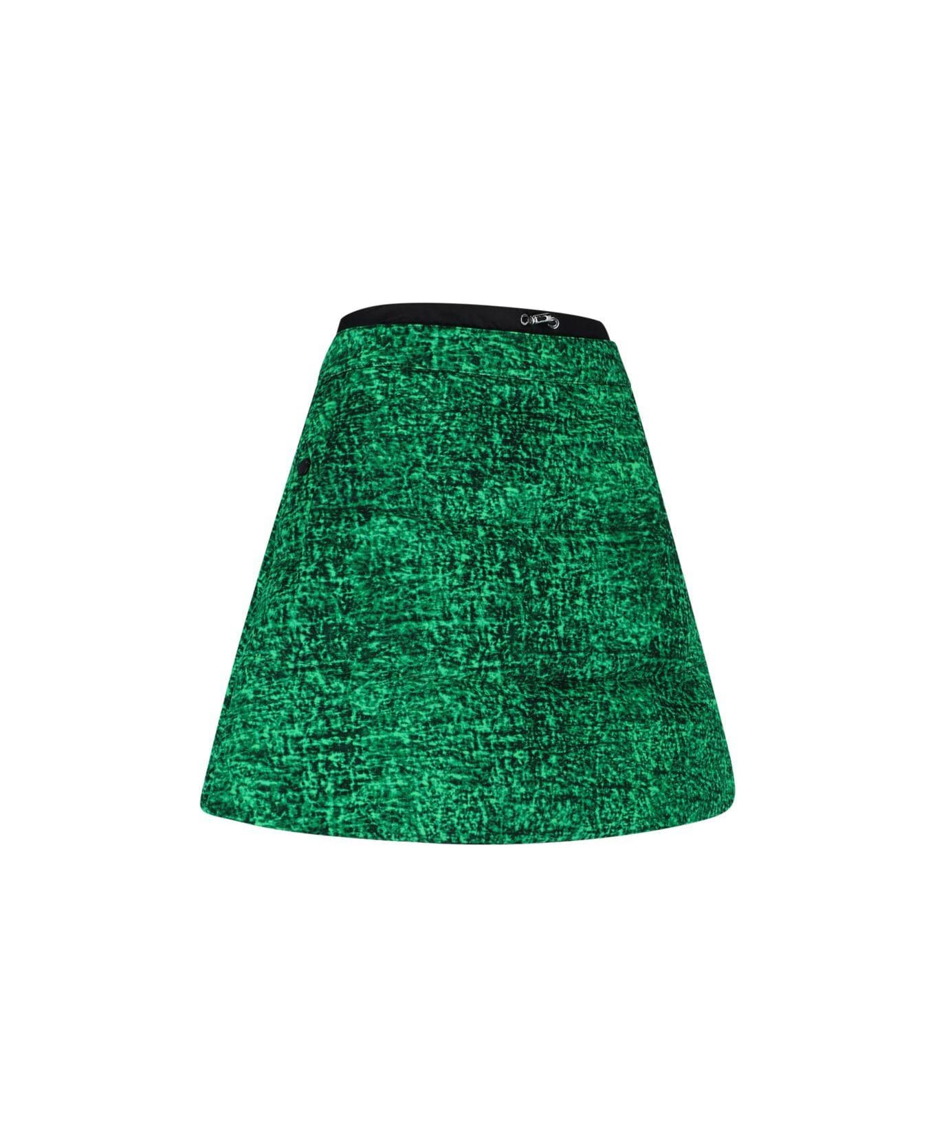 Moncler X J.w. Anderson Mini Printed Skirt - Green スカート