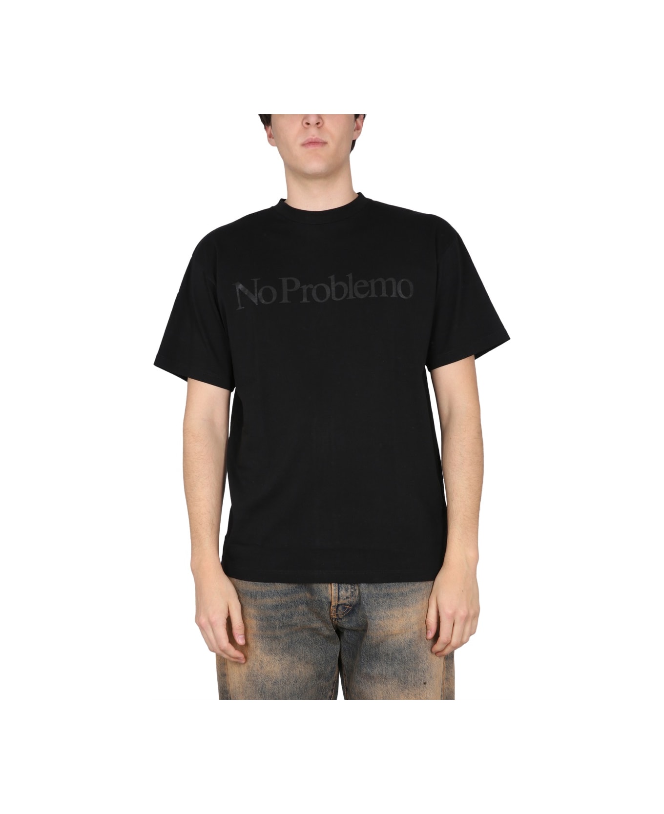 Aries T-shirt No Problemo - BLACK