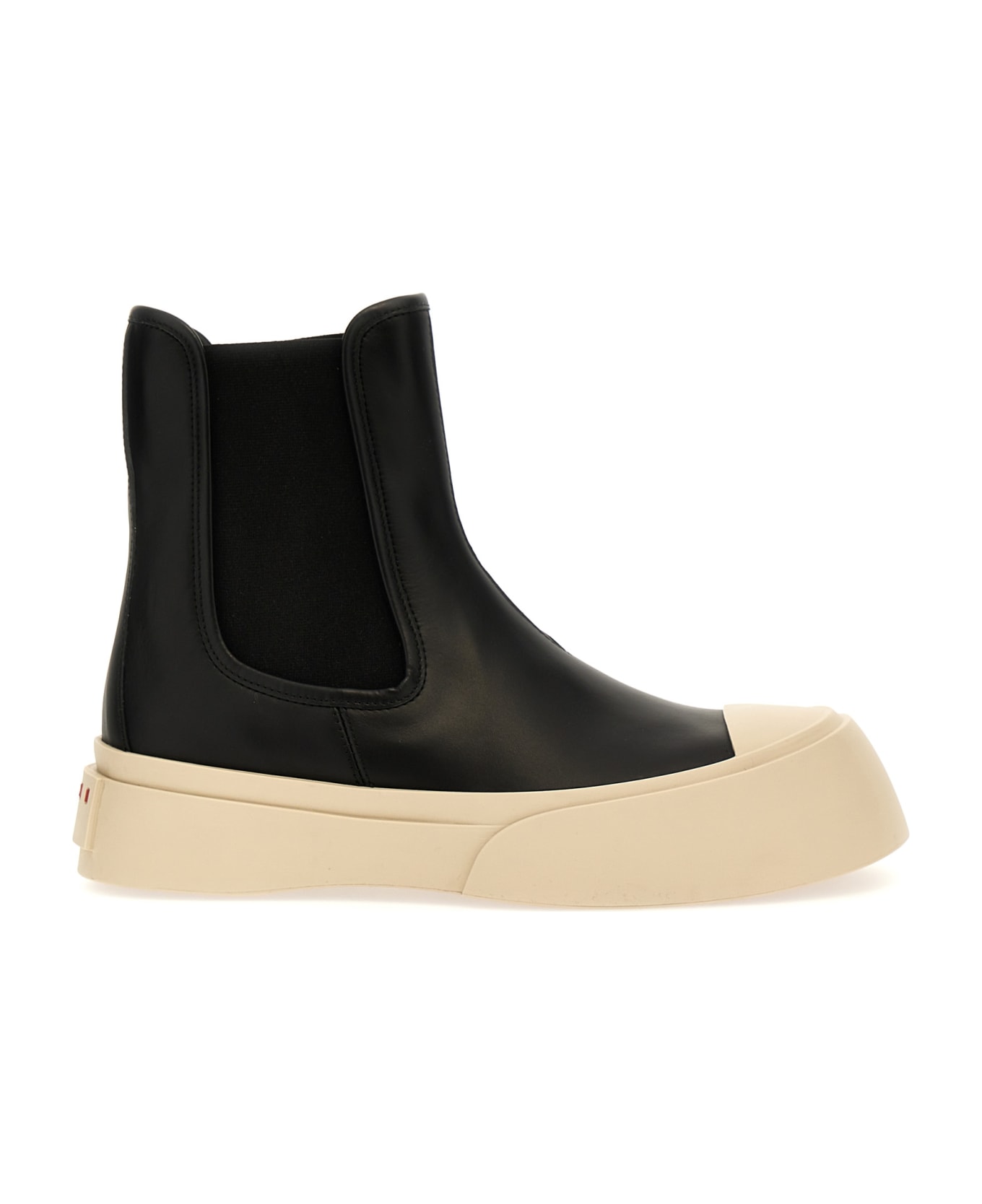 Marni 'pablo' Ankle Boots - White/Black