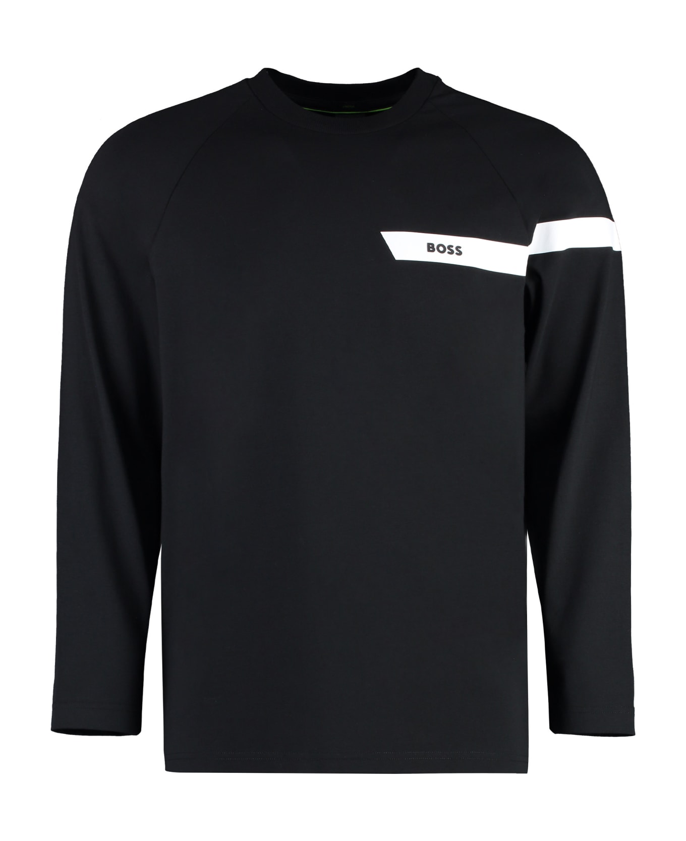 Hugo Boss Long Sleeve Stretch Cotton T-shirt - black