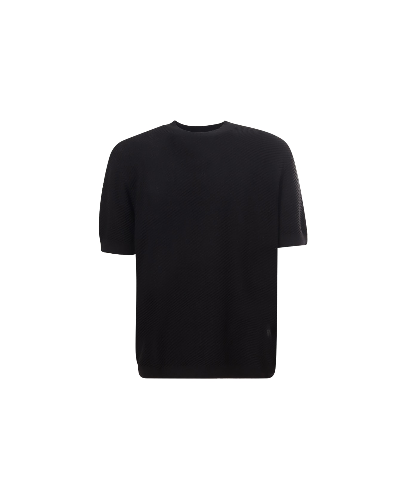 Emporio Armani T-shirt Emporio Armani - Black ニットウェア