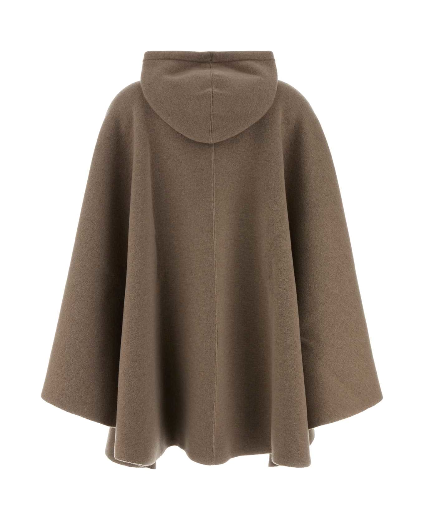 Bottega Veneta Cappuccino Cashmere Cape - BEIGE