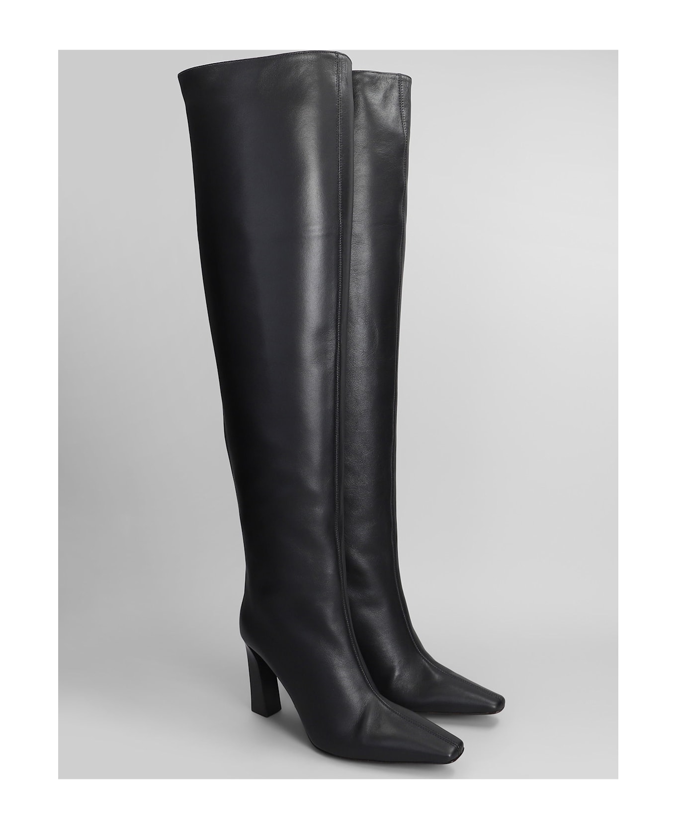 Giuseppe Zanotti Brenda 90 High Heels Boots In Black Leather - black