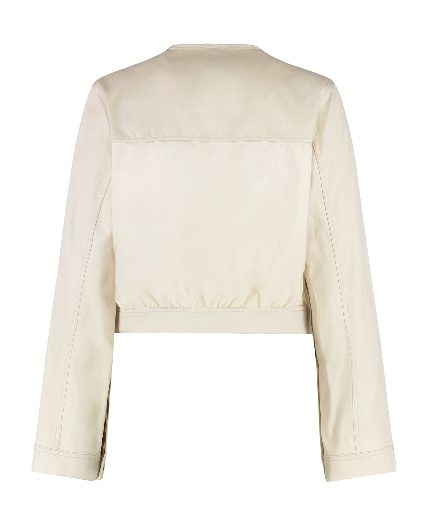 Moncler Chatel Cotton-linen Blend Jacket - Ivory