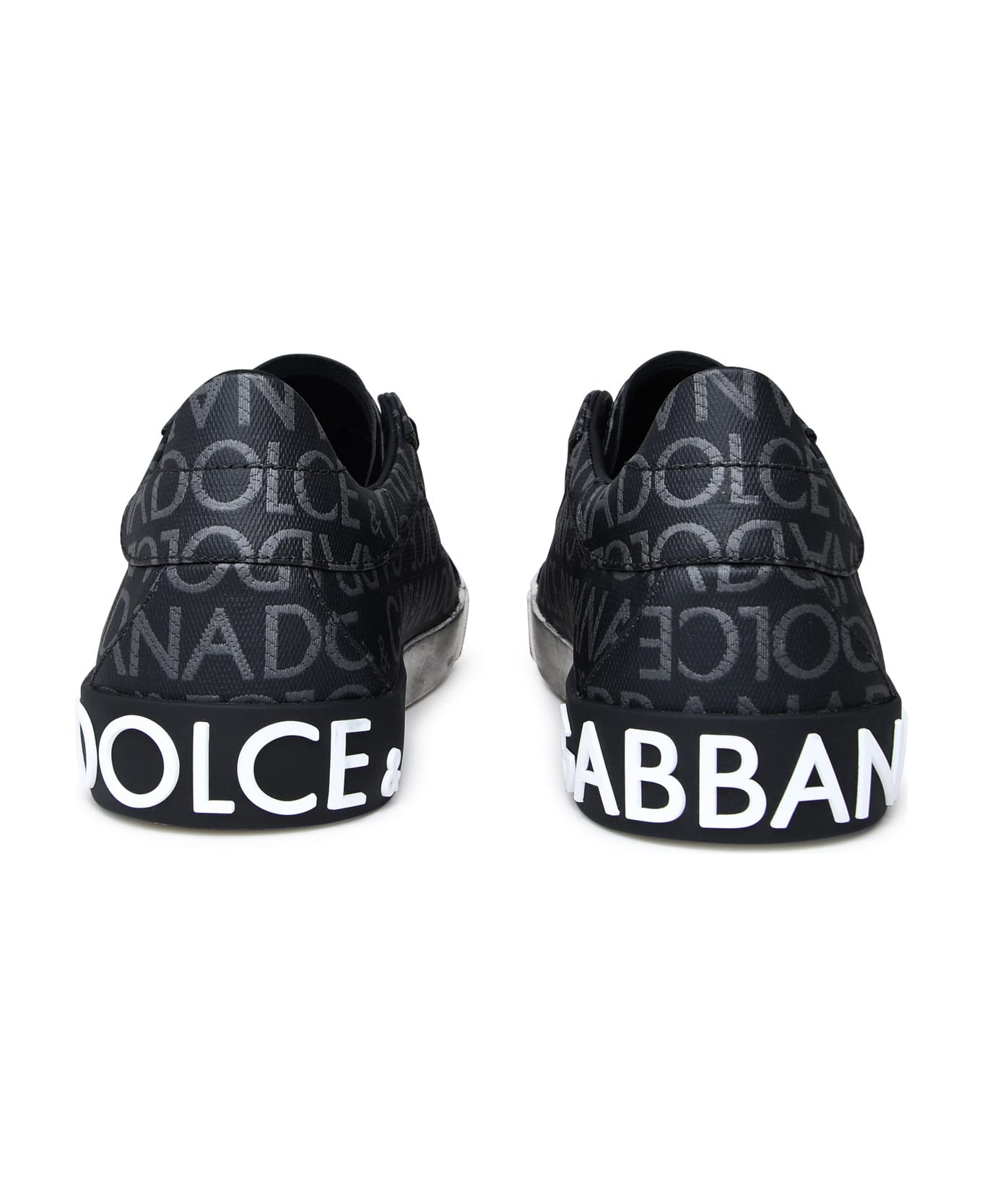 Dolce & Gabbana Portofino Vintage Sneakers - black